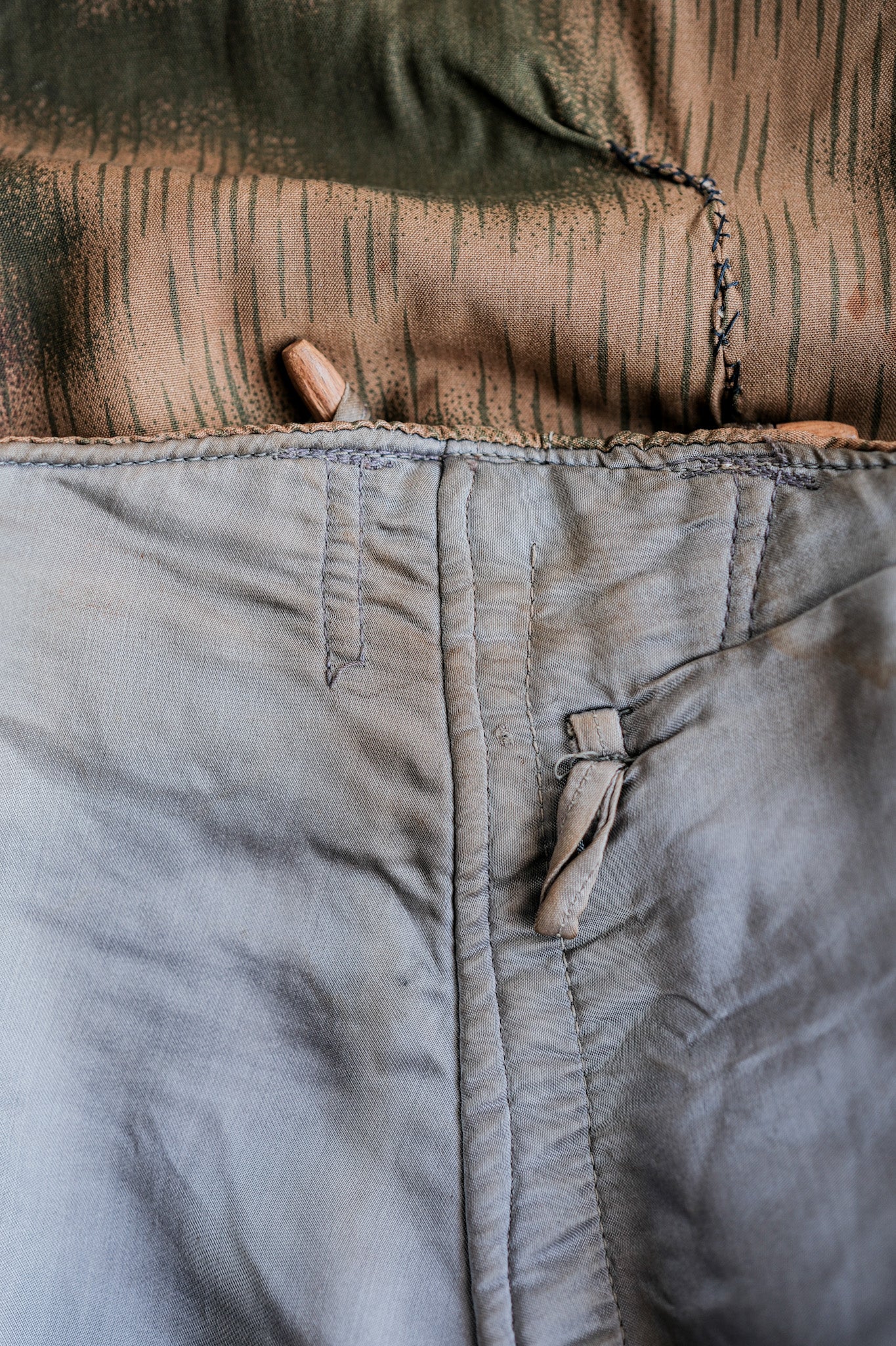 ［~40's］WWⅡ German Army Sumpftarnmuster 44 Camouflage 43 Pattern Winter Trousers "Wehrmacht"