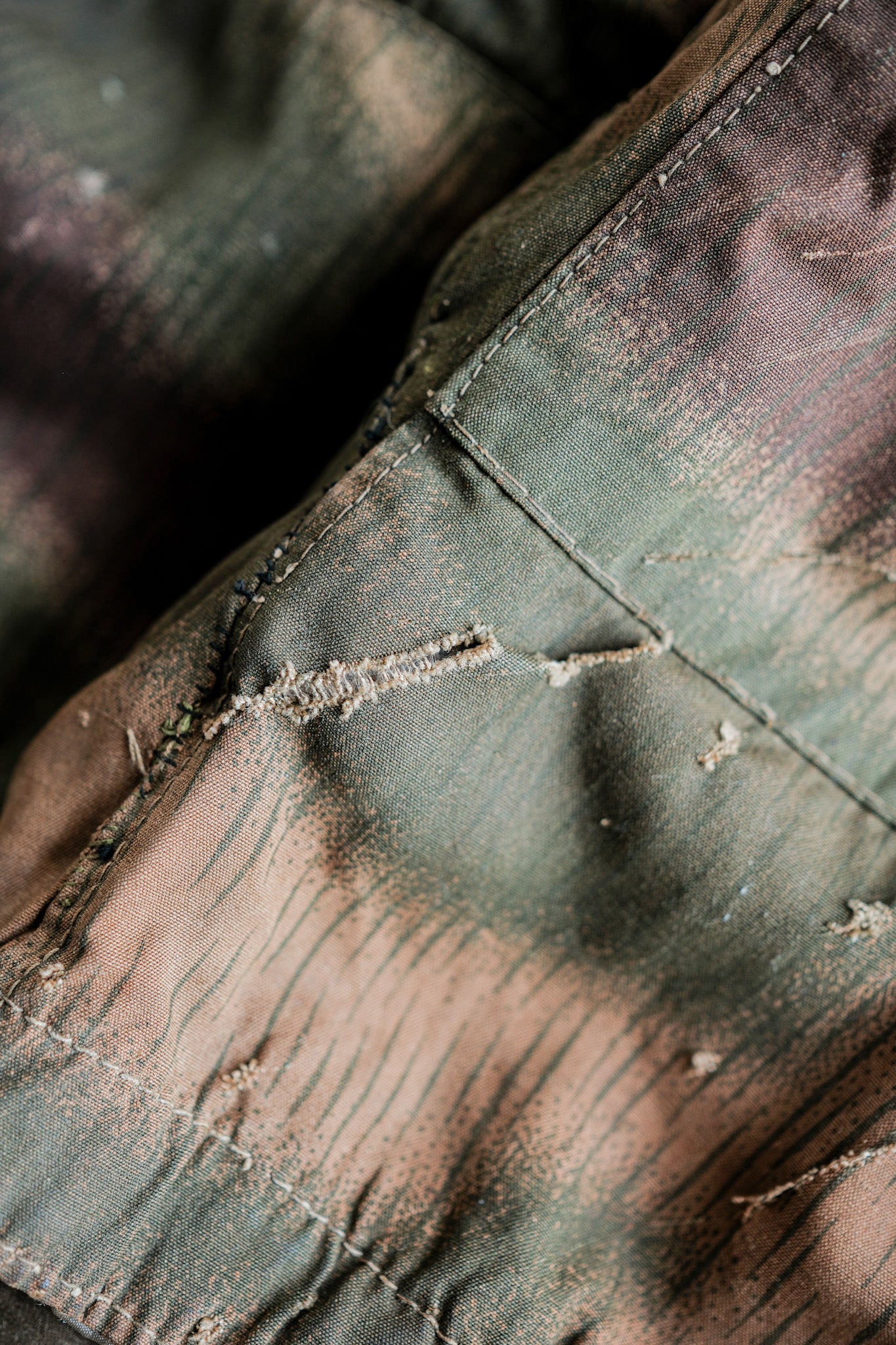 ［~40's］WWⅡ German Army Sumpftarnmuster 44 Camouflage 43 Pattern Winter Trousers "Wehrmacht"