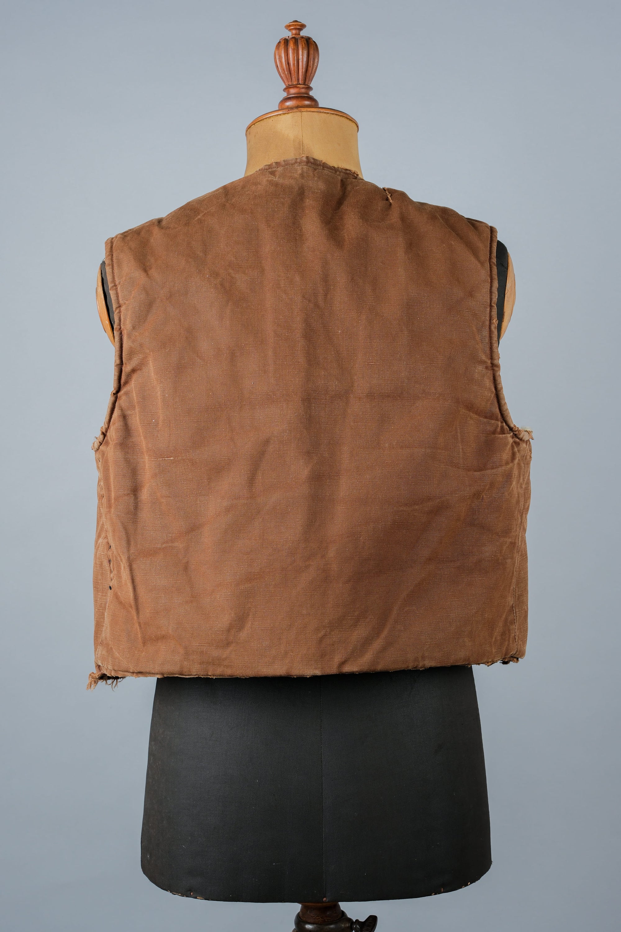 ［~40's］WWⅡ French Resistance Cotton Canvas Fur Lined Winter Vest