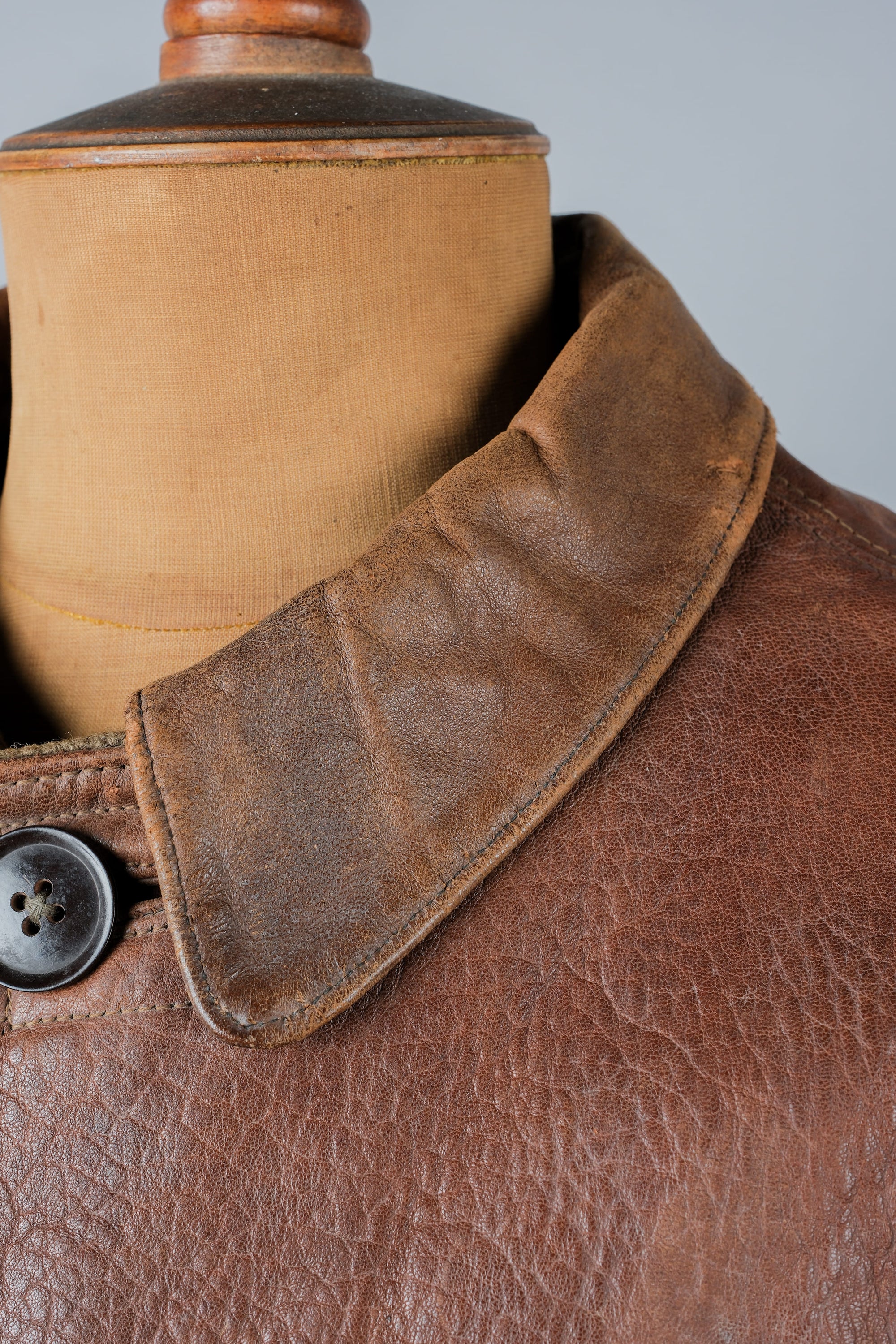 ［~40's］British Army Jerkin Leather Jacket "Modified"