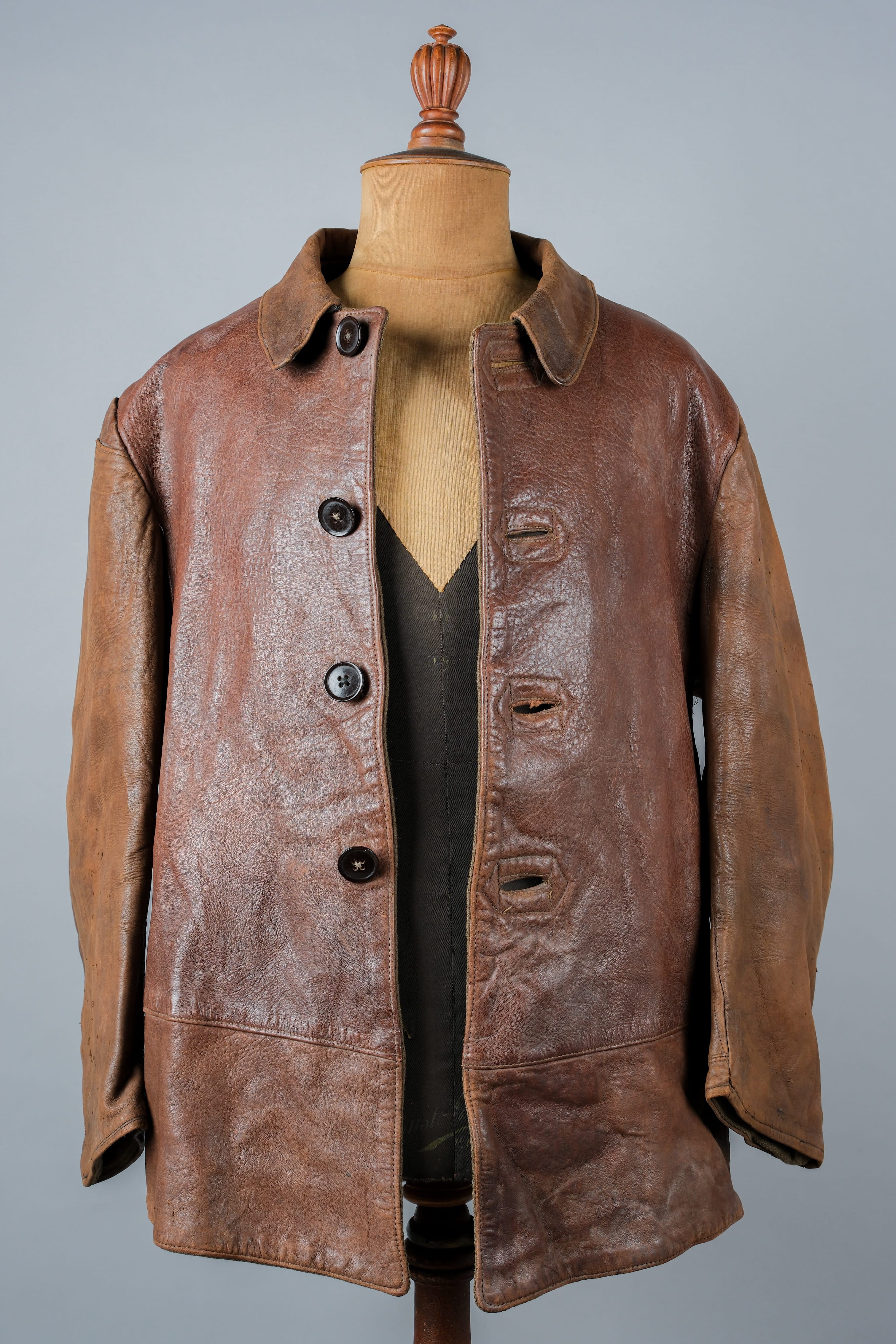 [~ 40 '] 영국 육군 Jerkin Leather Jacket "Modified"