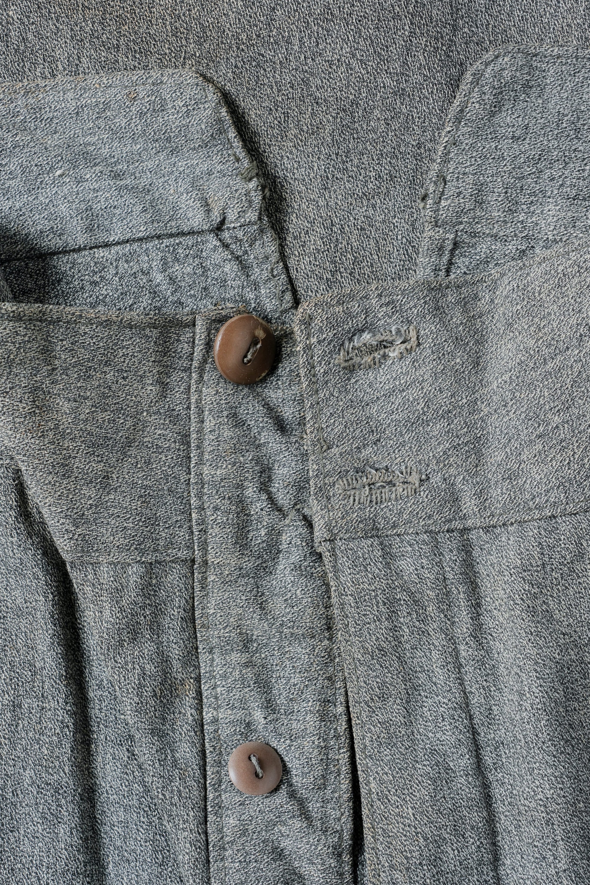 ［~10's］WWI Royal Italian Army Salt & Pepper Cotton Work Trousers