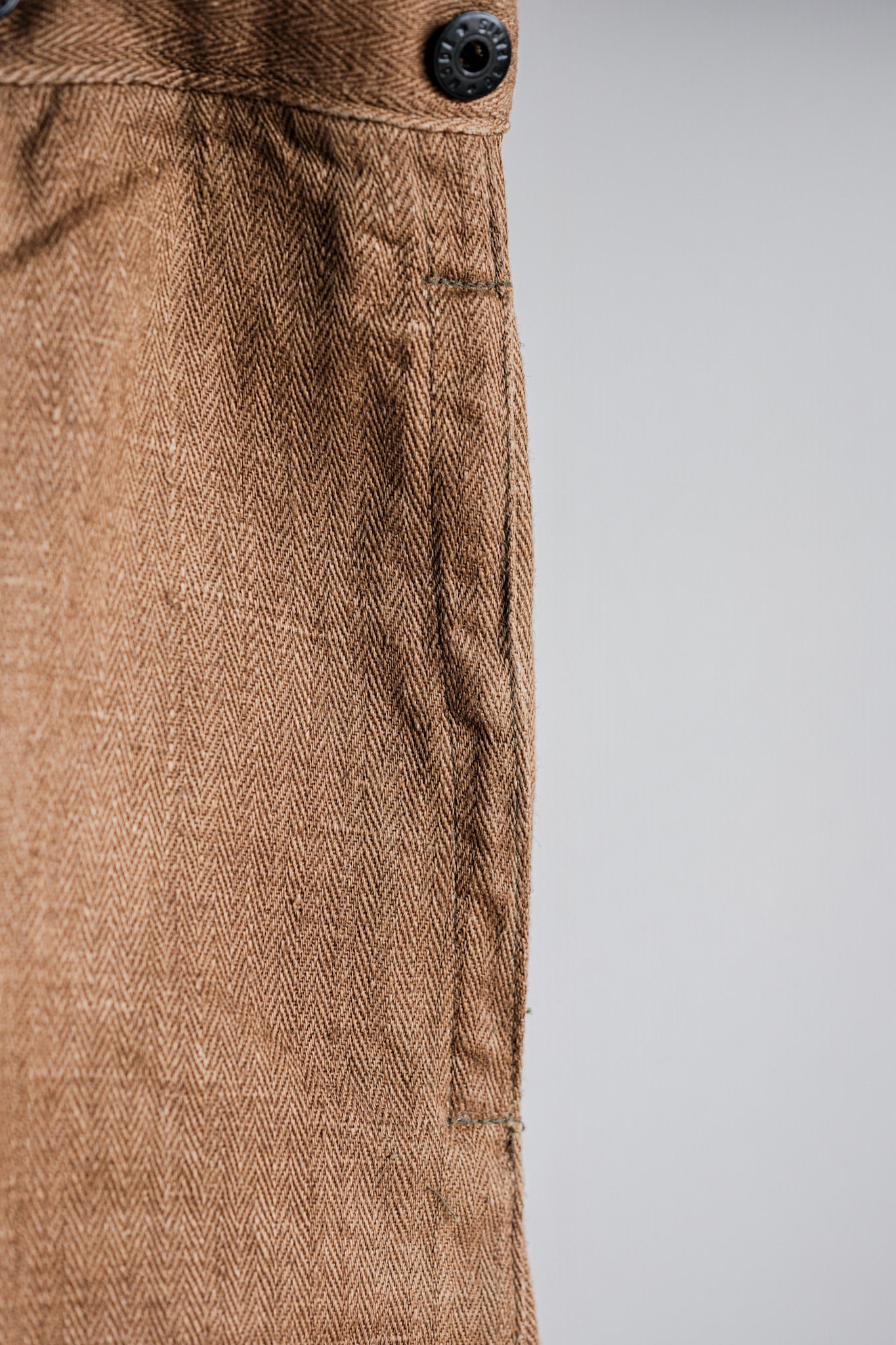 ［~40's］WWⅡ German Army Drillich HBT Linen Trousers "Unusual Color" "Wehrmacht"