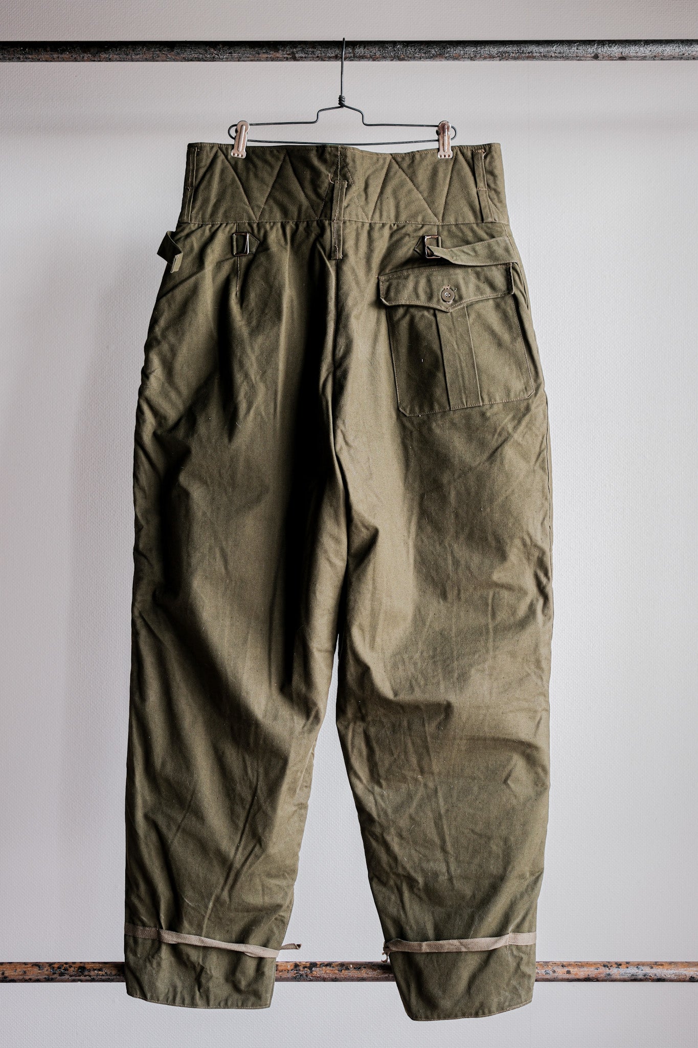 【~50's】Czechoslovakian Air Force Dubaky Camouflage Reversible Trousers Size.2B "Dead Stock"