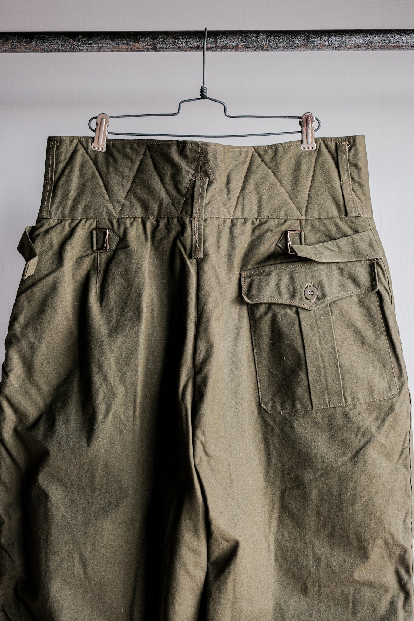 【~50's】Czechoslovakian Air Force Dubaky Camouflage Reversible Trousers Size.2B "Dead Stock"