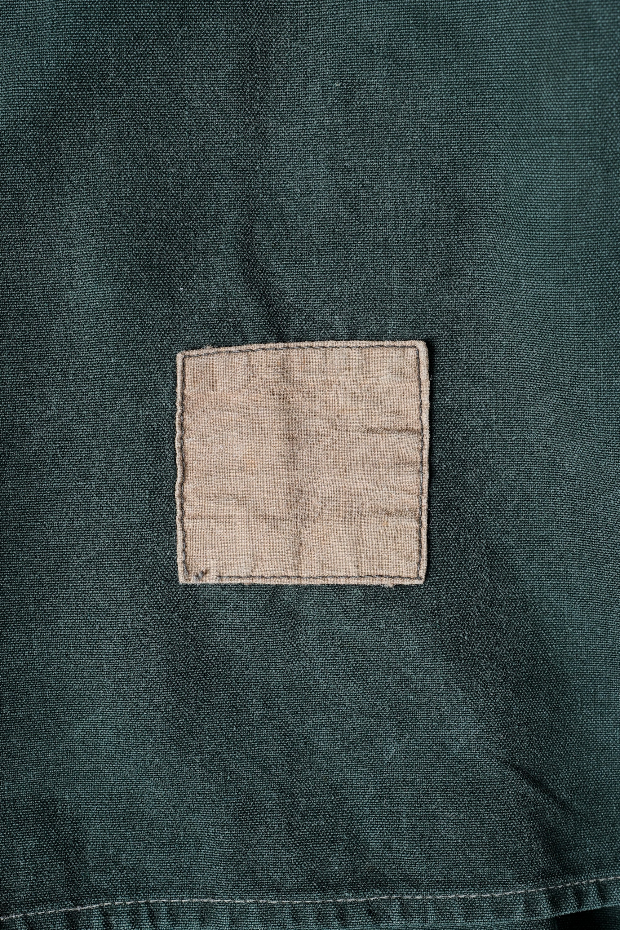 ［~40's］WWII French CJF Green Cotton Linen Double Breasted Jacket "Modified"