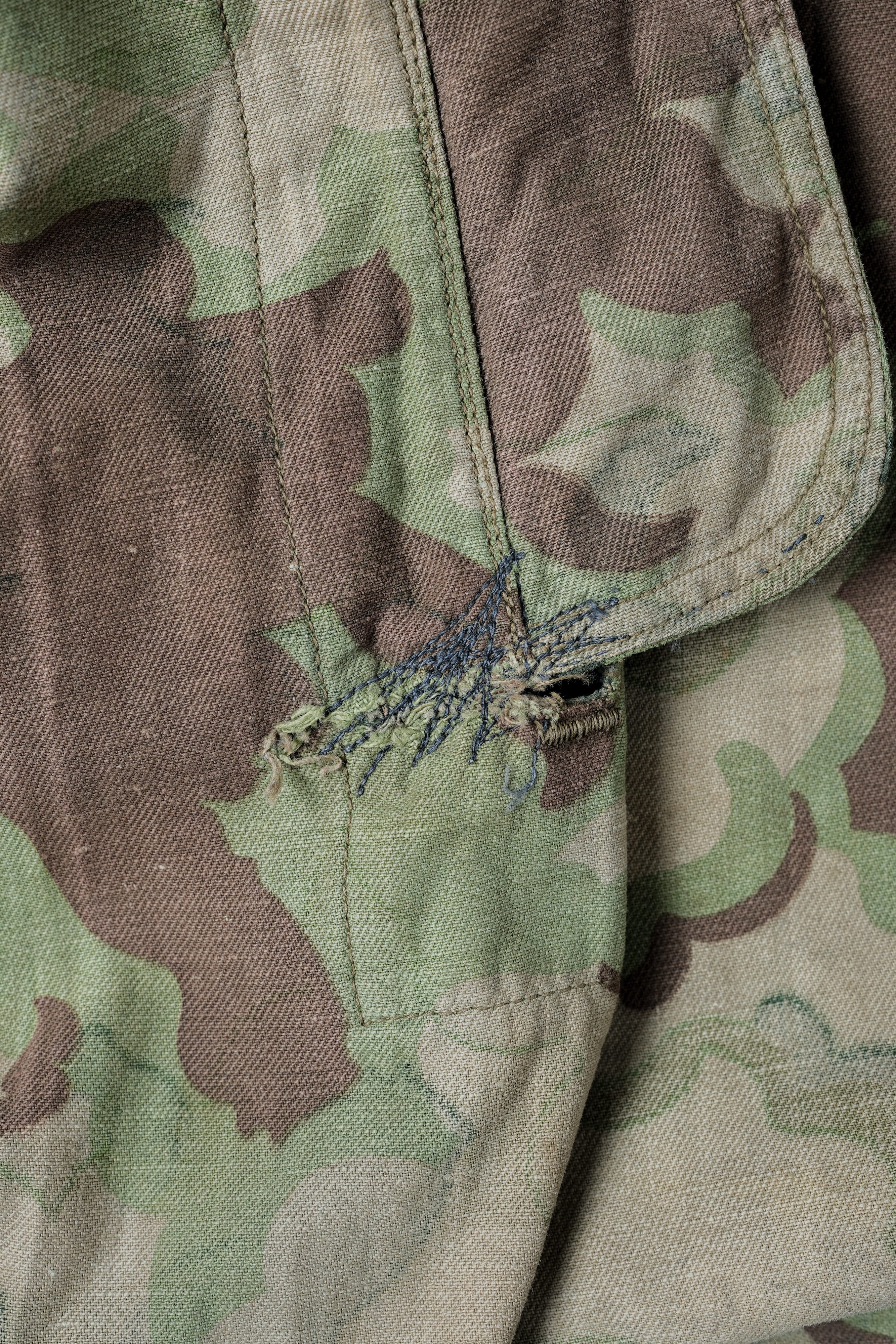 [~ 50's] CLOUFS DE L'ARMÉS TCÉCHOSLOVAKIENNE CAMOUFLAGE SMOCH RÉVERSIBLE "MODIFIÉ"