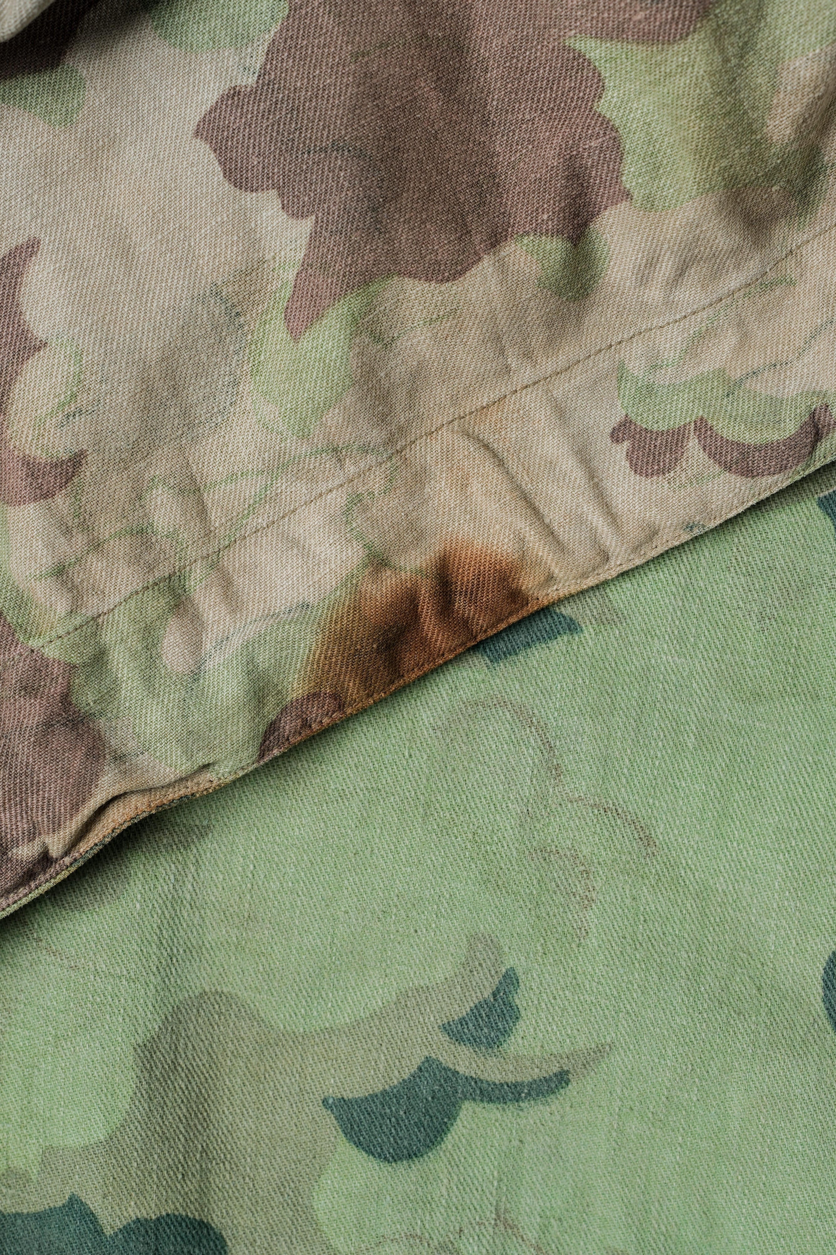 [~ 50's] CLOUFS DE L'ARMÉS TCÉCHOSLOVAKIENNE CAMOUFLAGE SMOCH RÉVERSIBLE "MODIFIÉ"