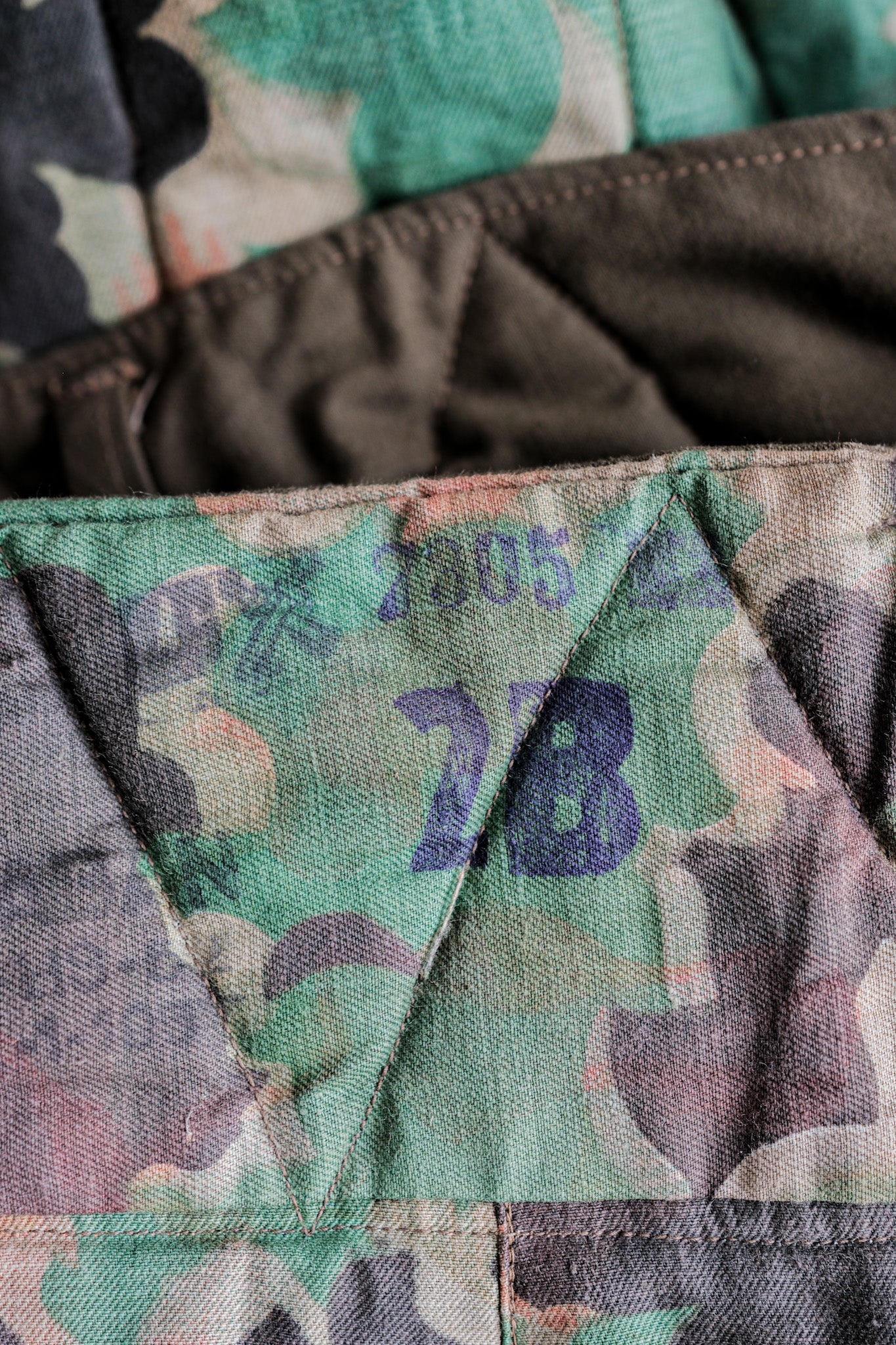 【~50's】Czechoslovakian Air Force Dubaky Camouflage Reversible Trousers Size.2B "Dead Stock"