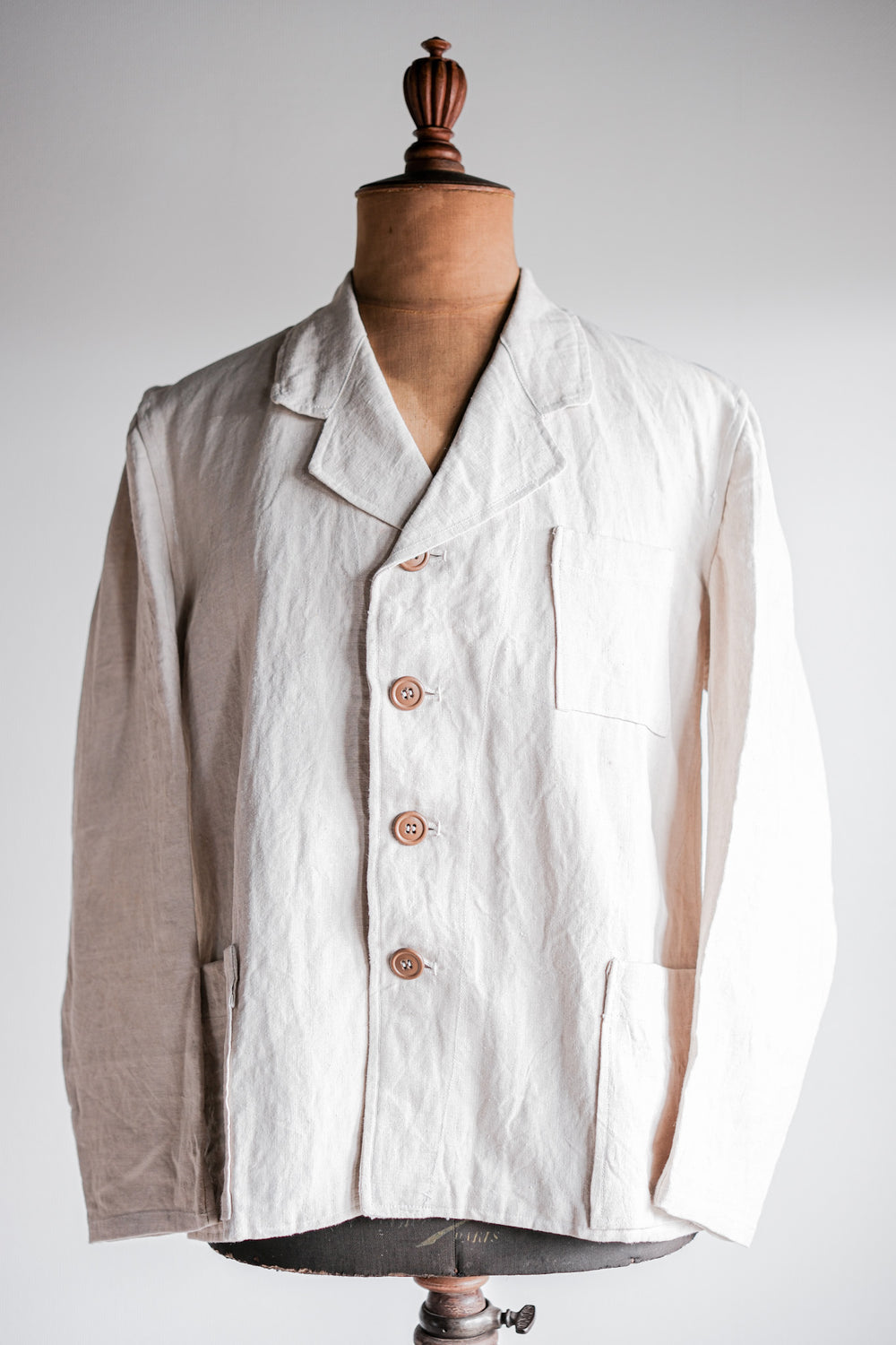 ［~40's］WWⅡ German Navy Linen Bespoke Lapel Jacket "Kriegsmarine"