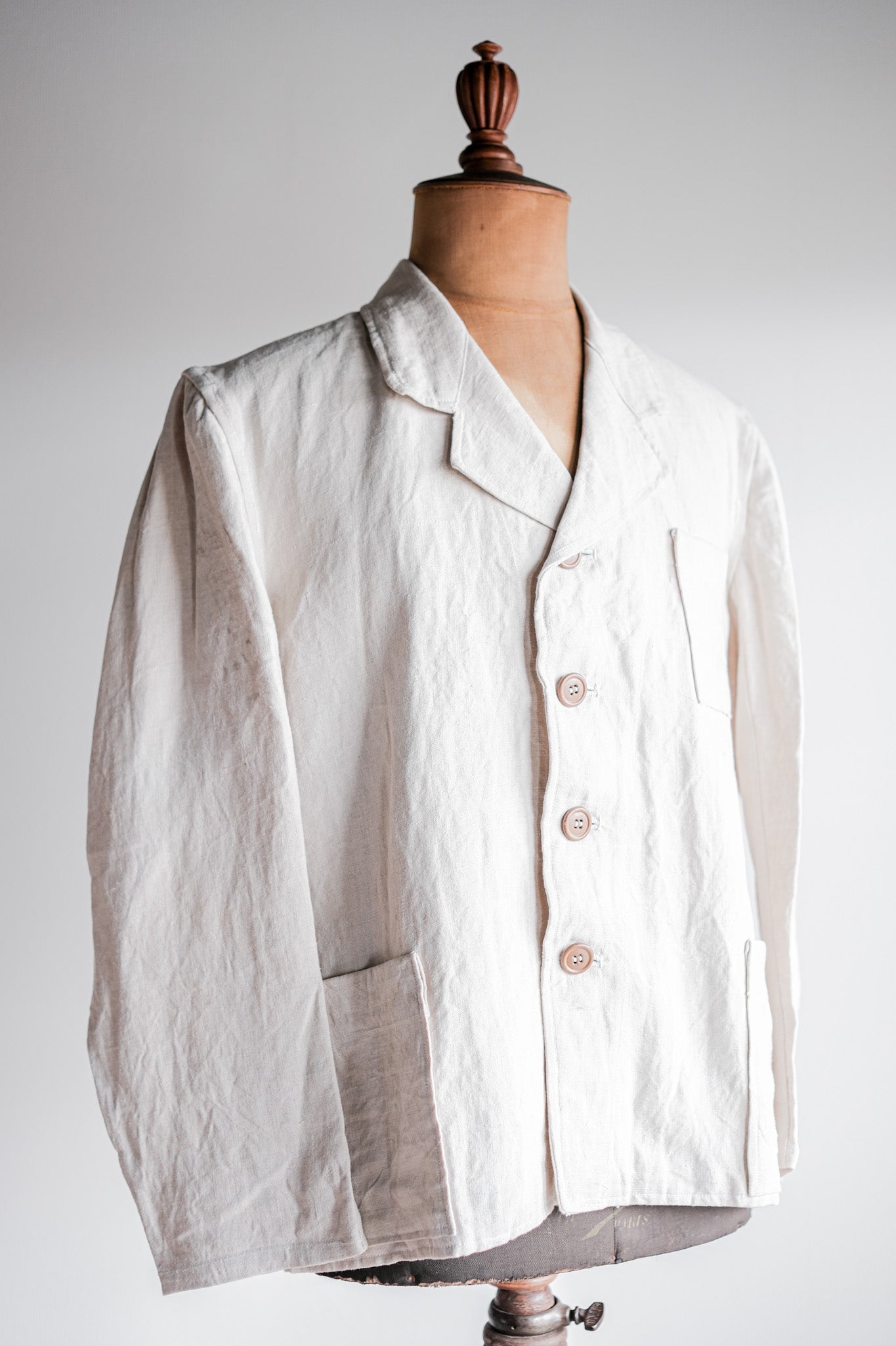 【~40's】WWⅡ German Navy Linen Bespoke Lapel Jacket "Kriegsmarine"