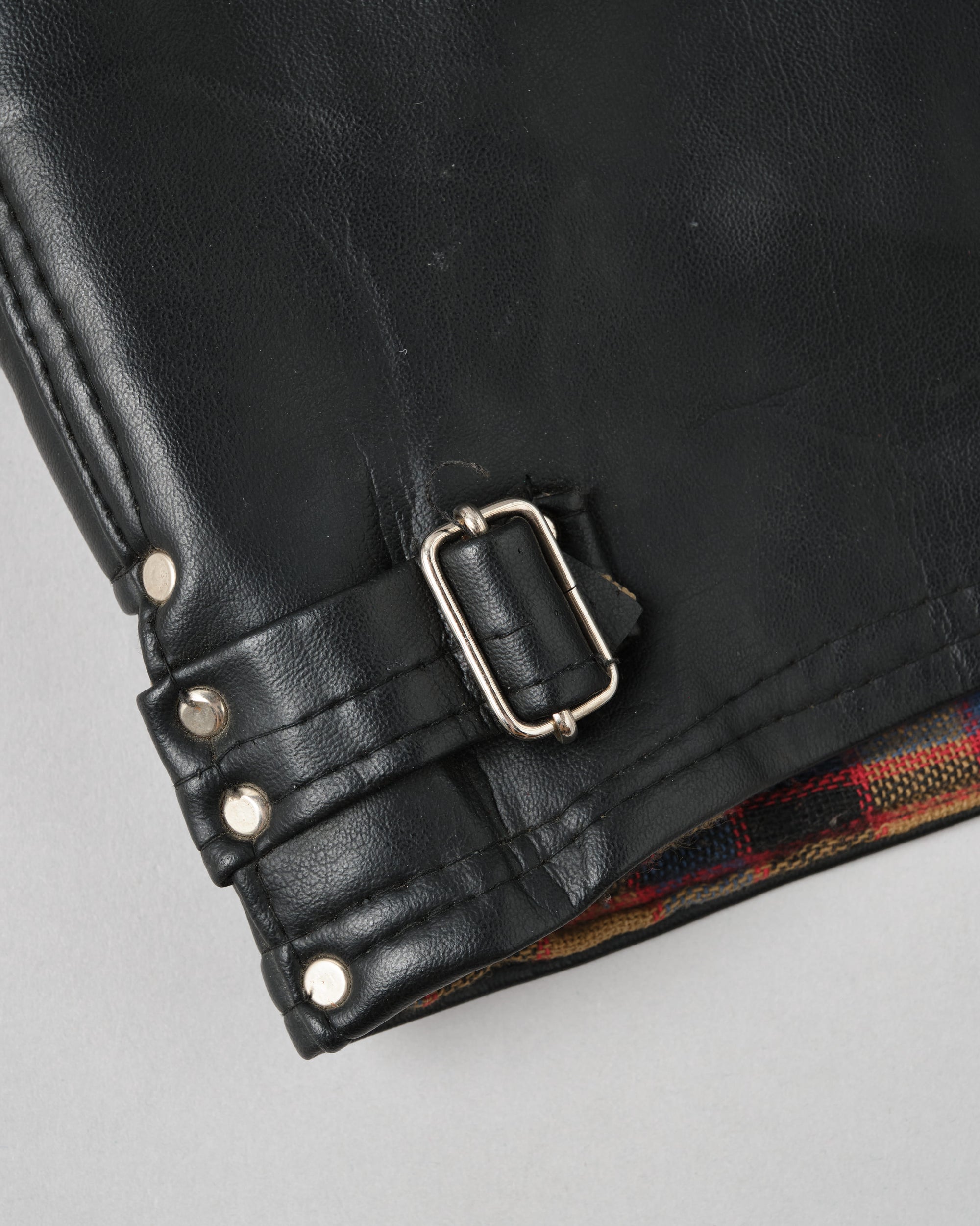 ［~60’s］Italian Vintage Black Leather Shooting Vest