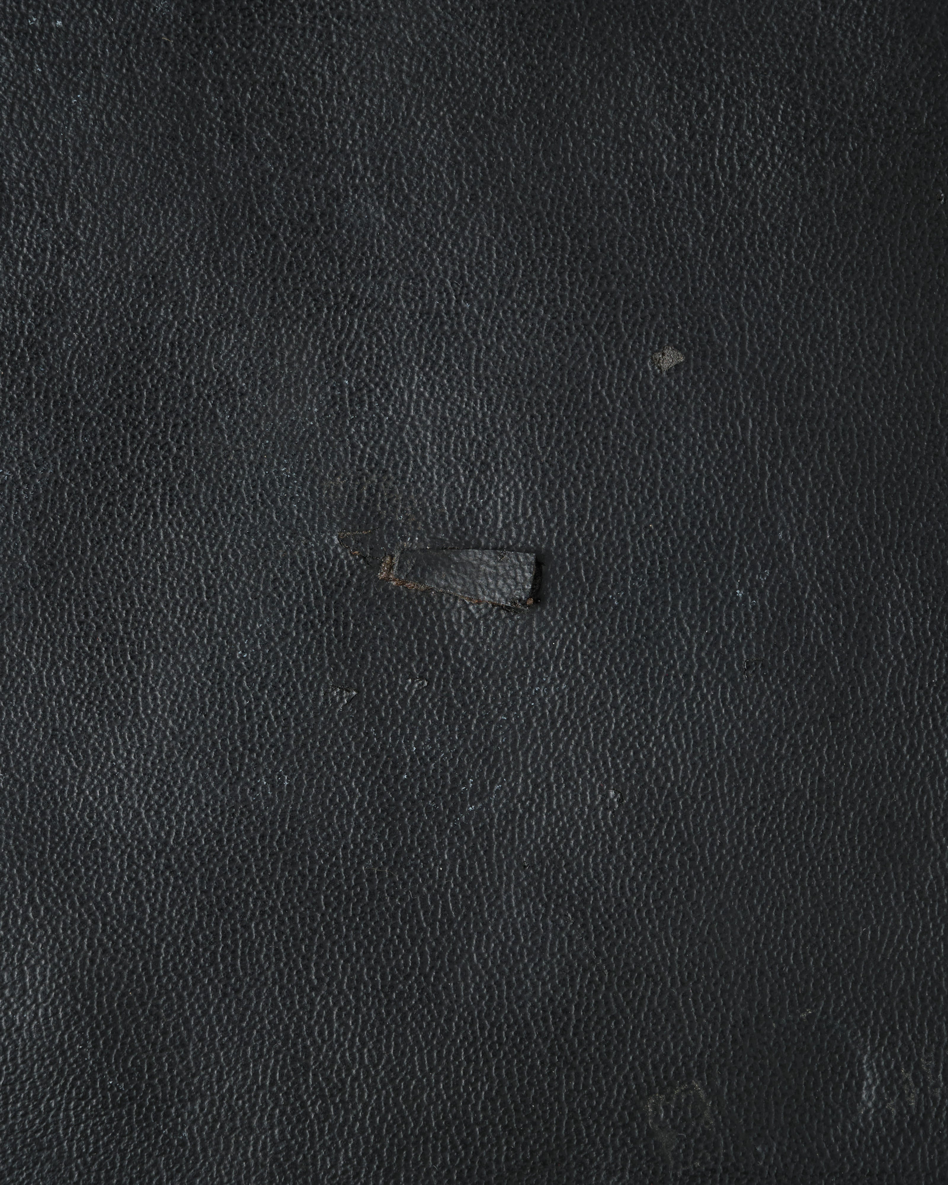 [~60's] Italian Vintage Black Leather Shooting Vest