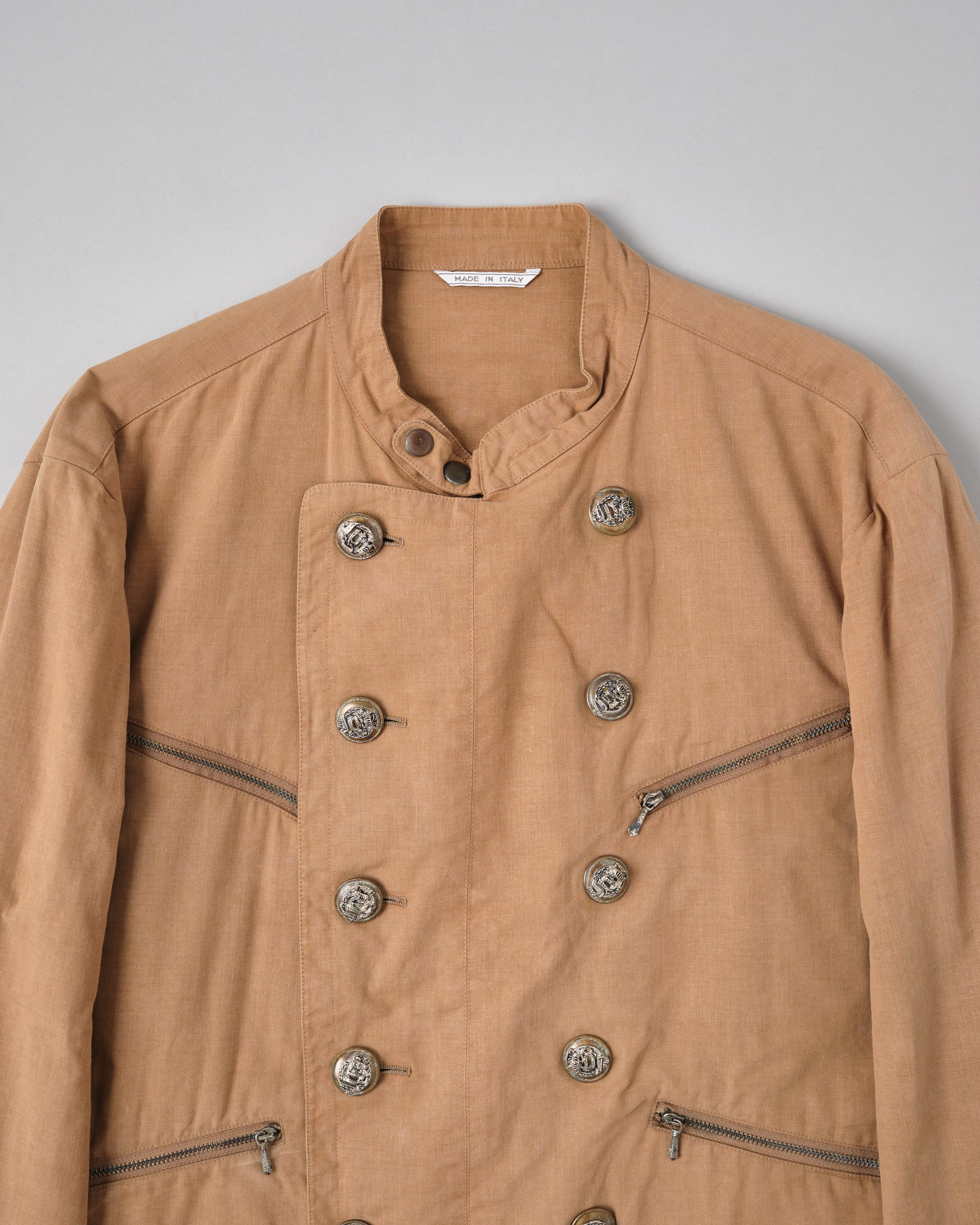 ［~80's］Old Marithé François Girbaud Moment Due German Motorcycle Type Double Breasted Jacket