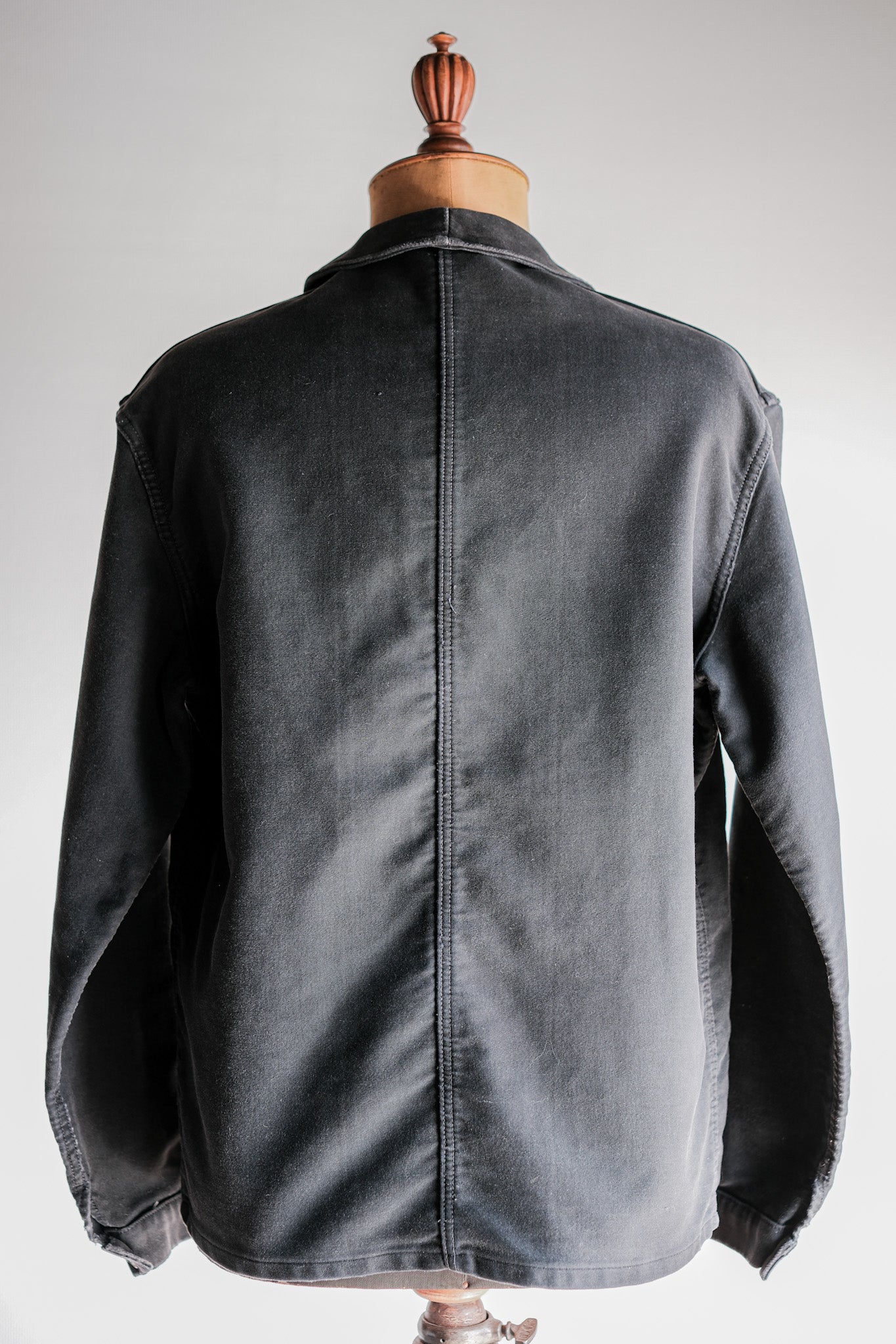 ［~50's］French Vintage Black Moleskin Work Jacket "Adolphe Lafont"