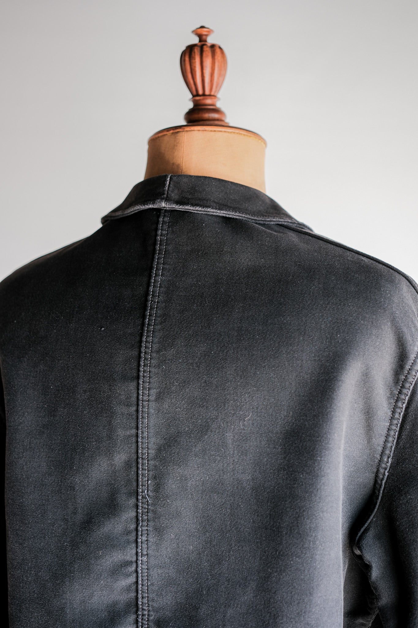 ［~50's］French Vintage Black Moleskin Work Jacket "Adolphe Lafont"