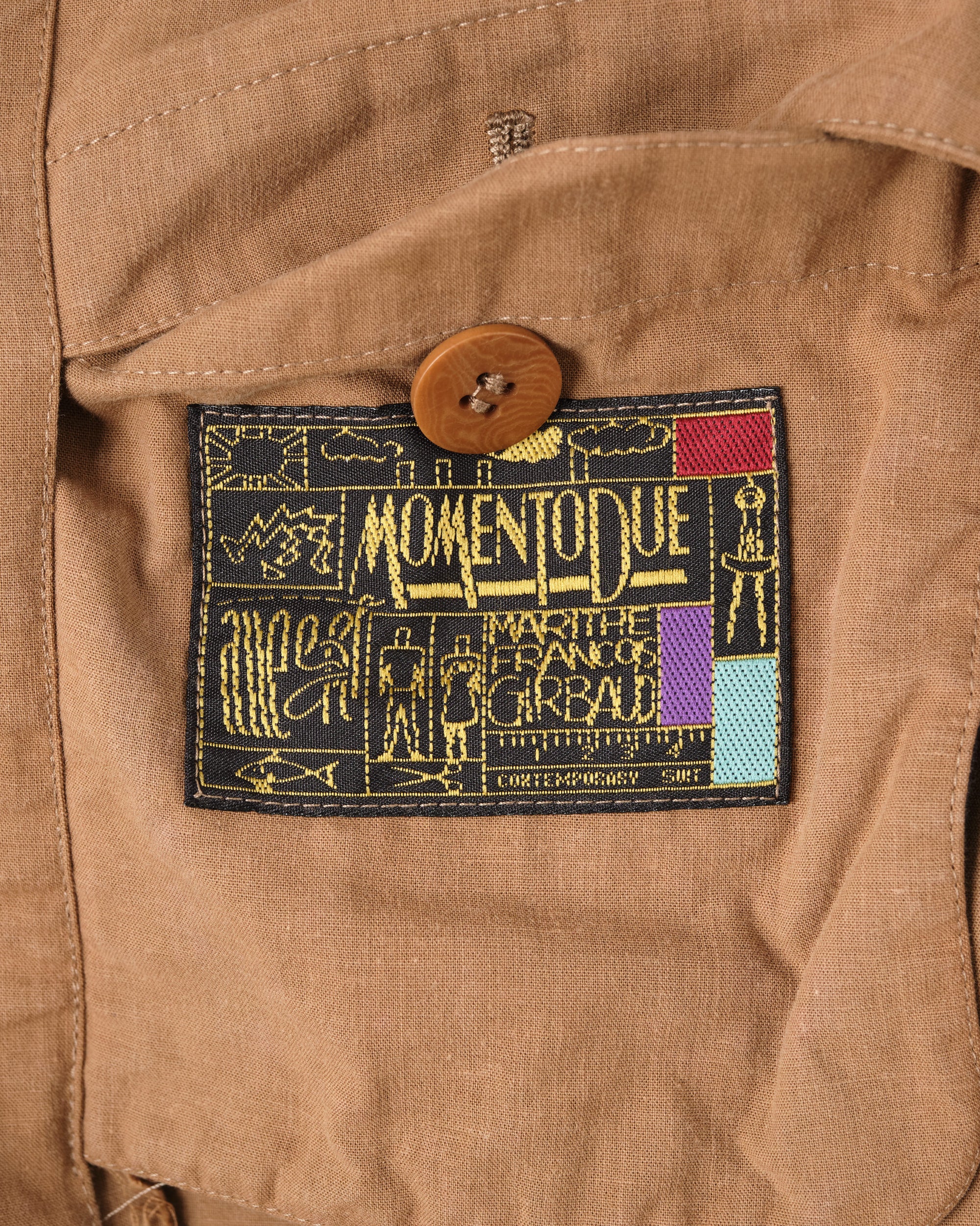 ［~80's］Old Marithé François Girbaud Moment Due German Motorcycle Type Double Breasted Jacket
