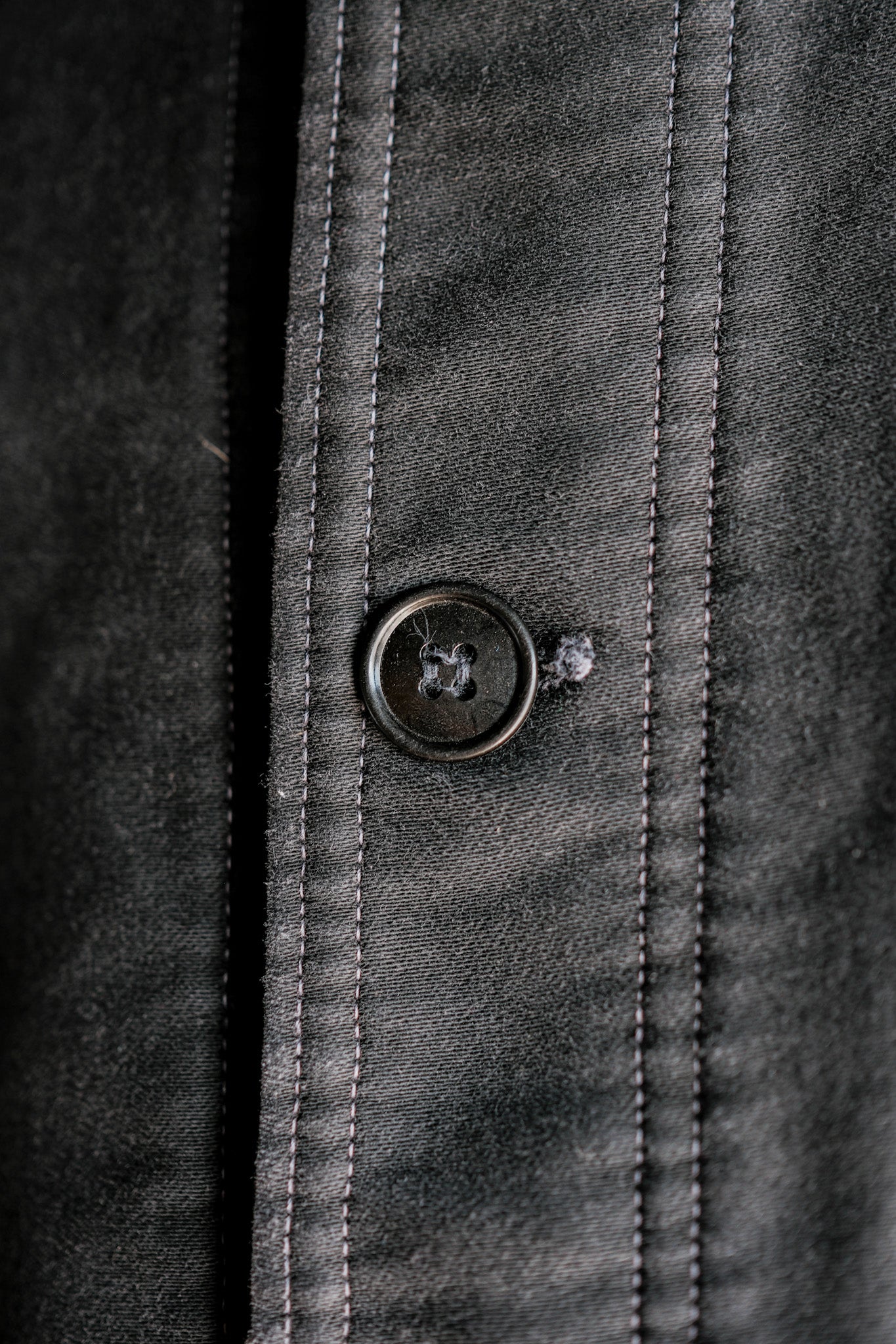 ［~50's］French Vintage Black Moleskin Work Jacket "Adolphe Lafont"
