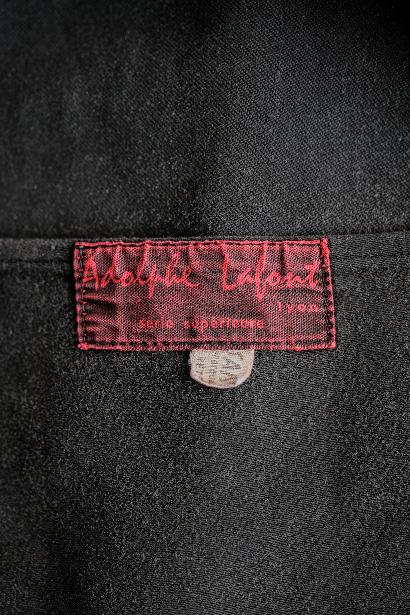 ［~50's］French Vintage Black Moleskin Work Jacket "Adolphe Lafont"
