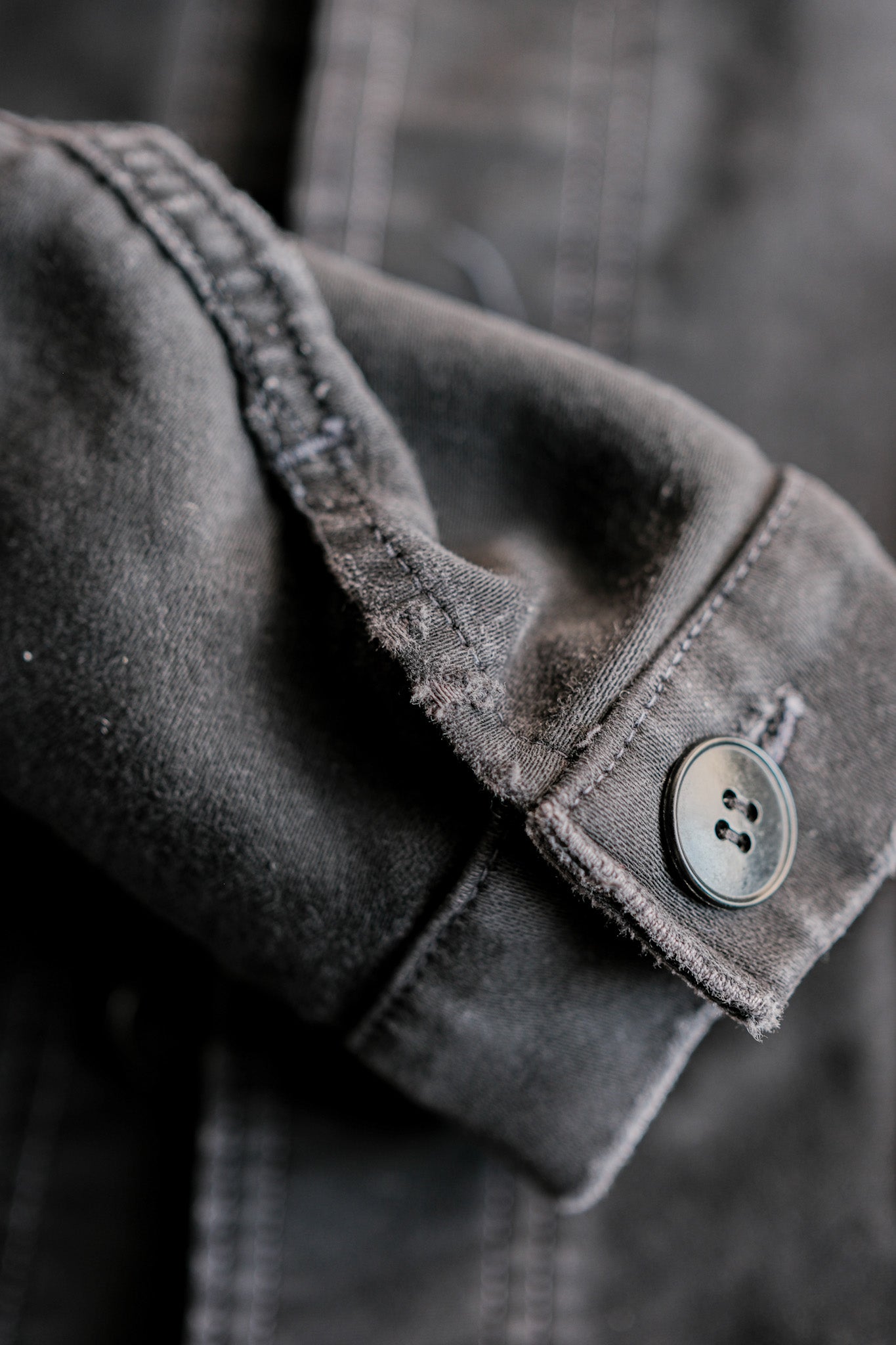 ［~50's］French Vintage Black Moleskin Work Jacket "Adolphe Lafont"