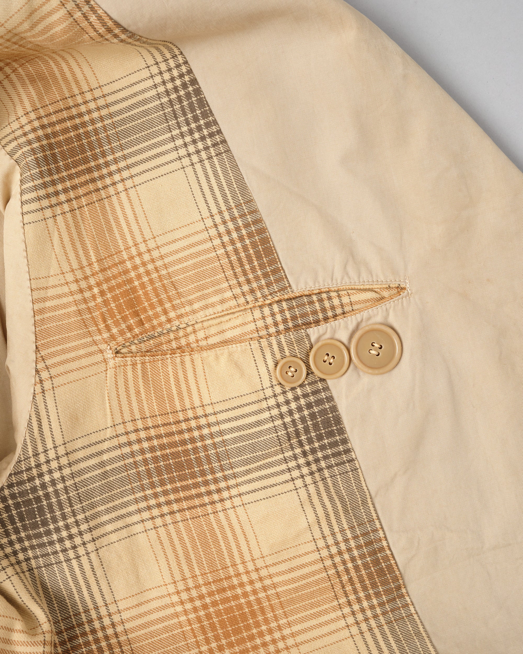 【~50's】Vintage Burberrys Paris Chesterfield Coat C100 Size.46 "Made in France"