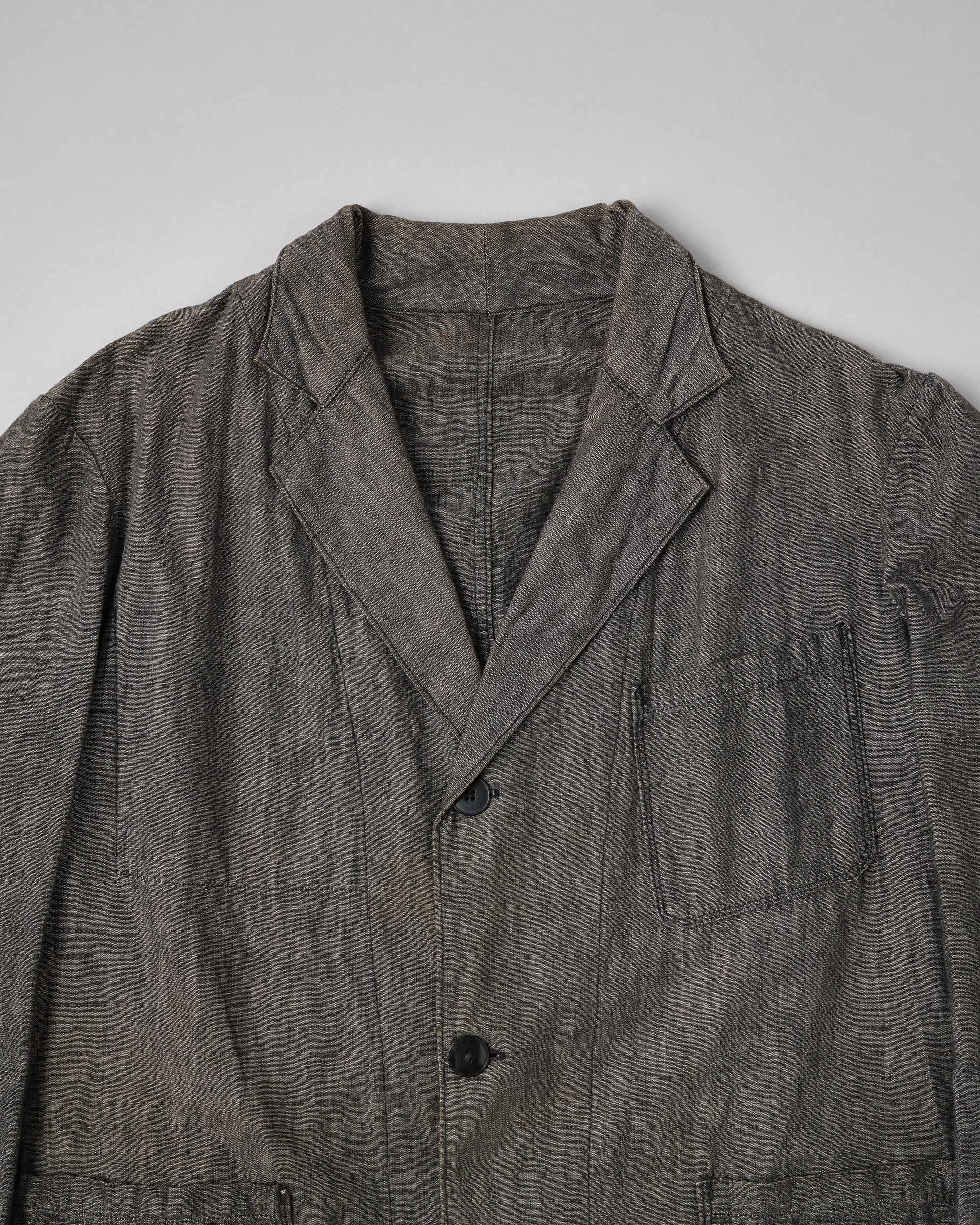 ［~50’s］French Vintage Metis Black Chambray Atelier Coat