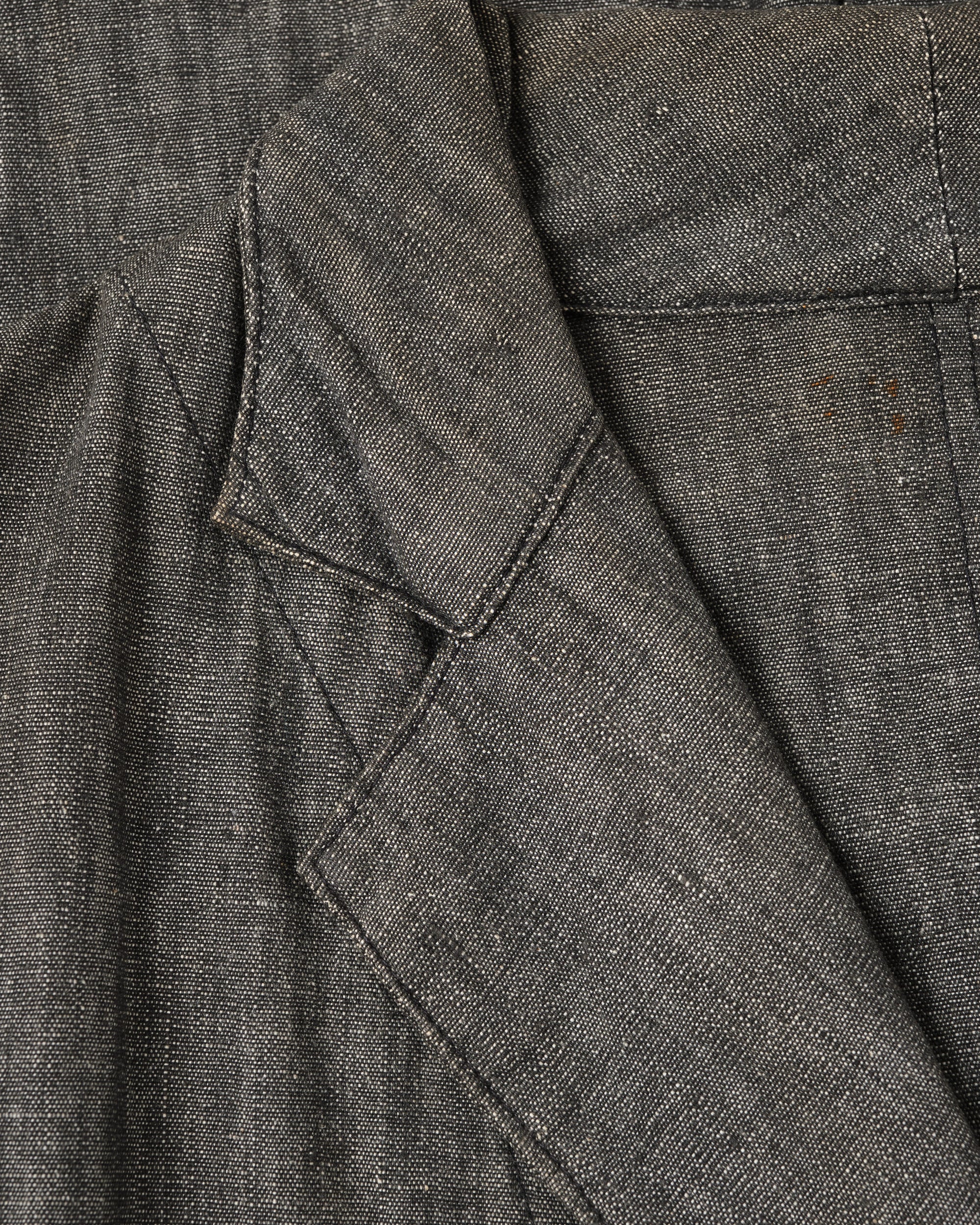 ［~50’s］French Vintage Metis Black Chambray Atelier Coat
