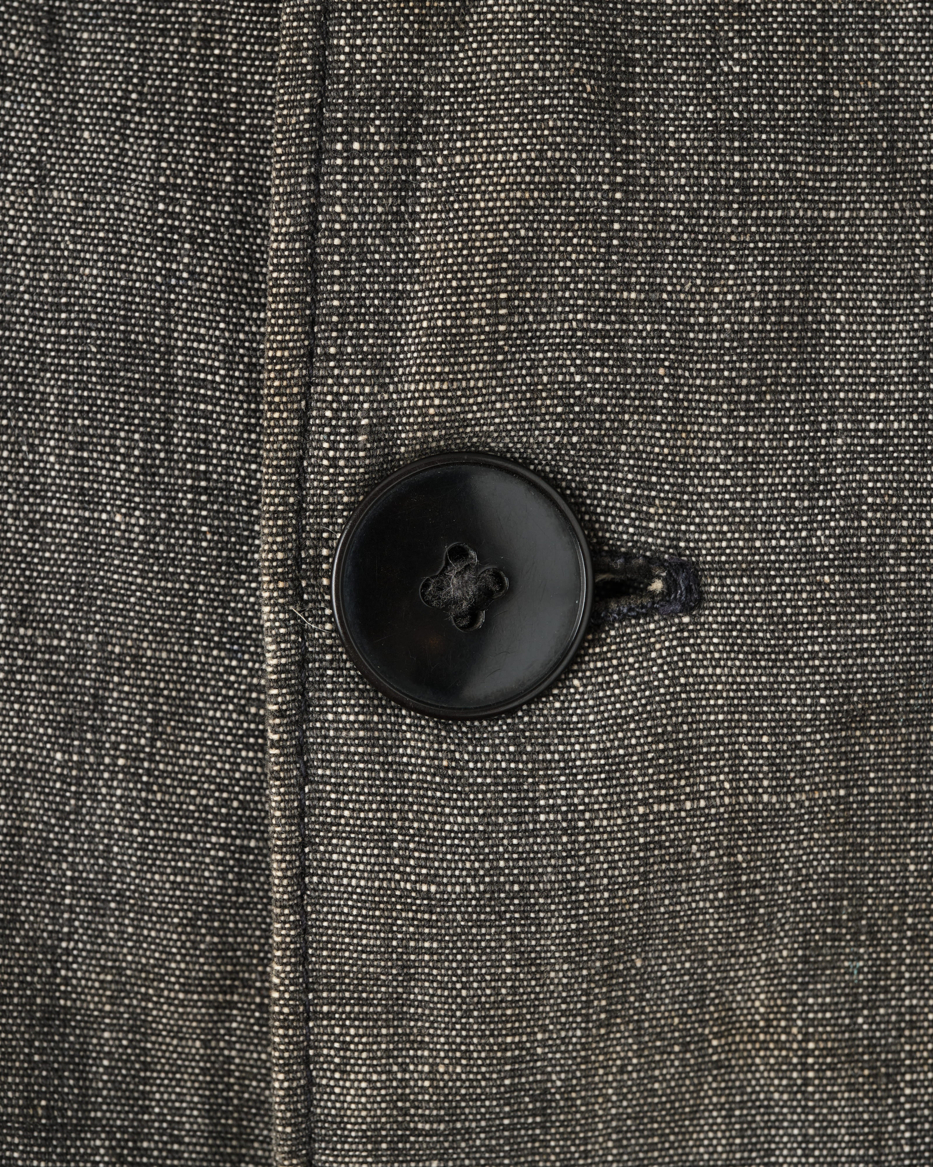 [~50's] French Vintage Metis Black Chambray Atelier Coat