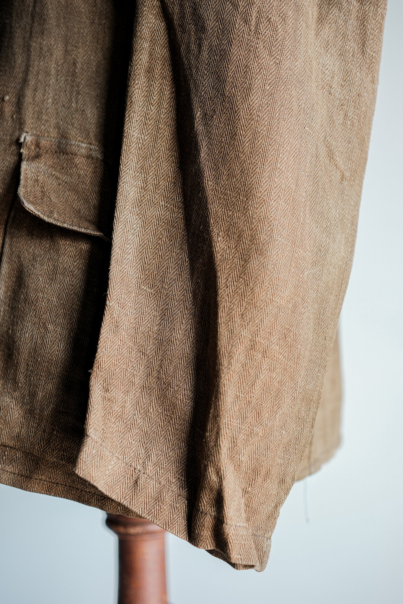 ［~40's］WWⅡ German Army Drillich HBT Linen Jacket "Unusual Color" "Wehrmacht"