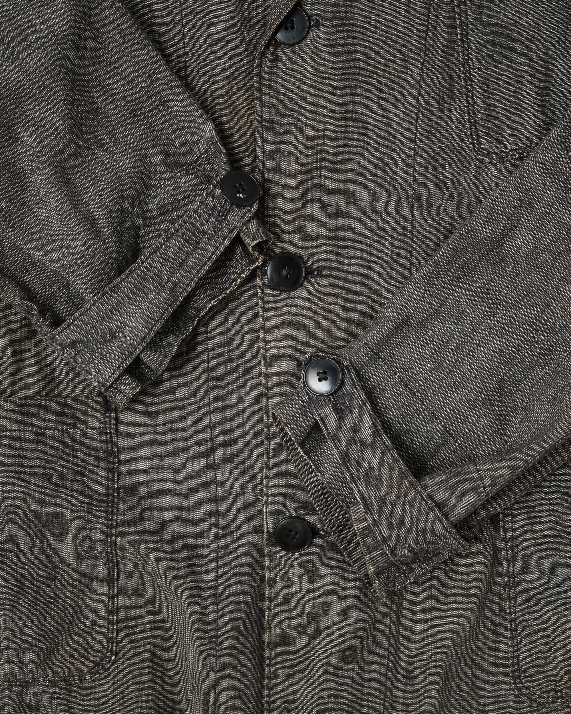 ［~50’s］French Vintage Metis Black Chambray Atelier Coat