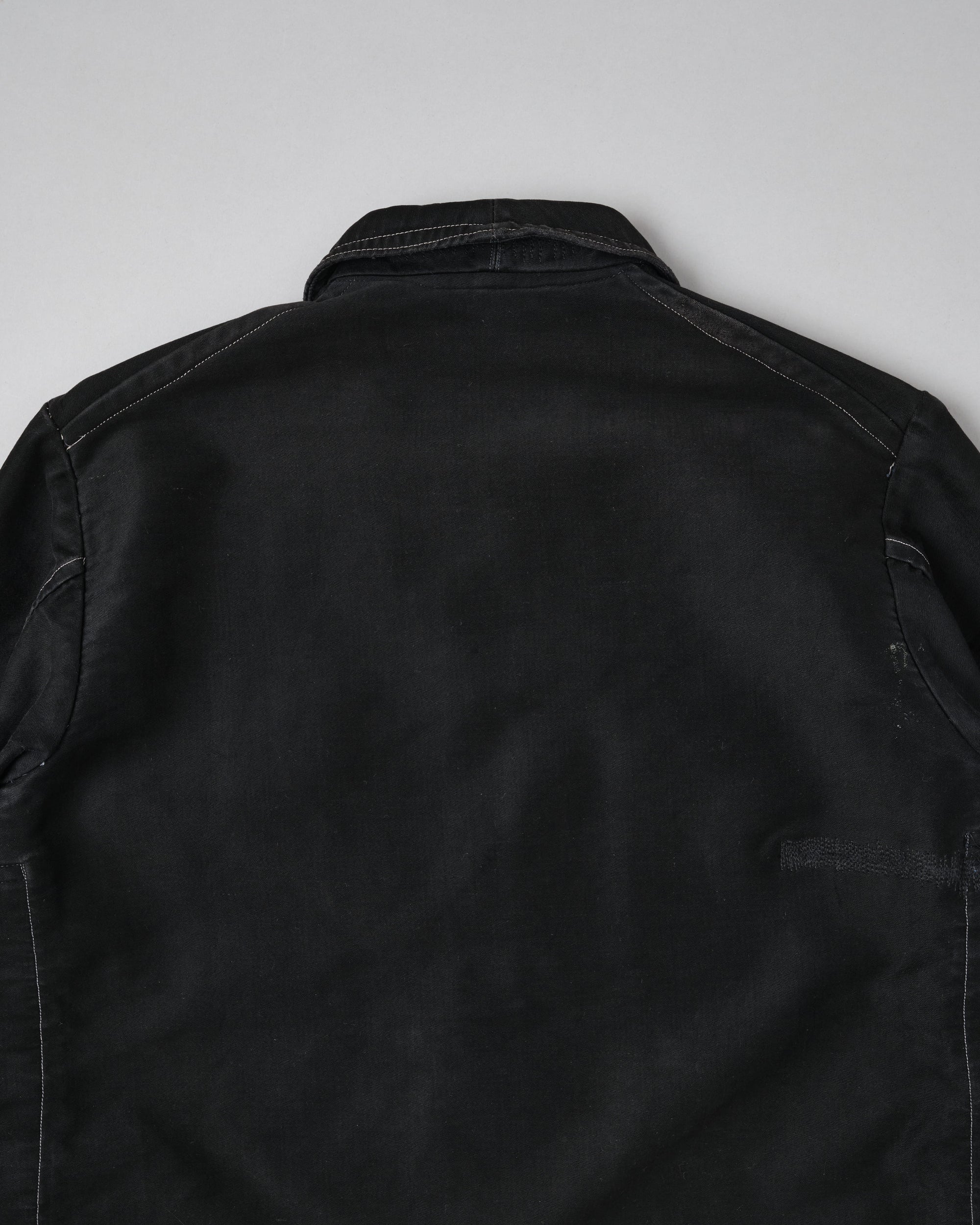［~30’s］French Vintage Black Moleskin Hunting Jacket "Homemade"