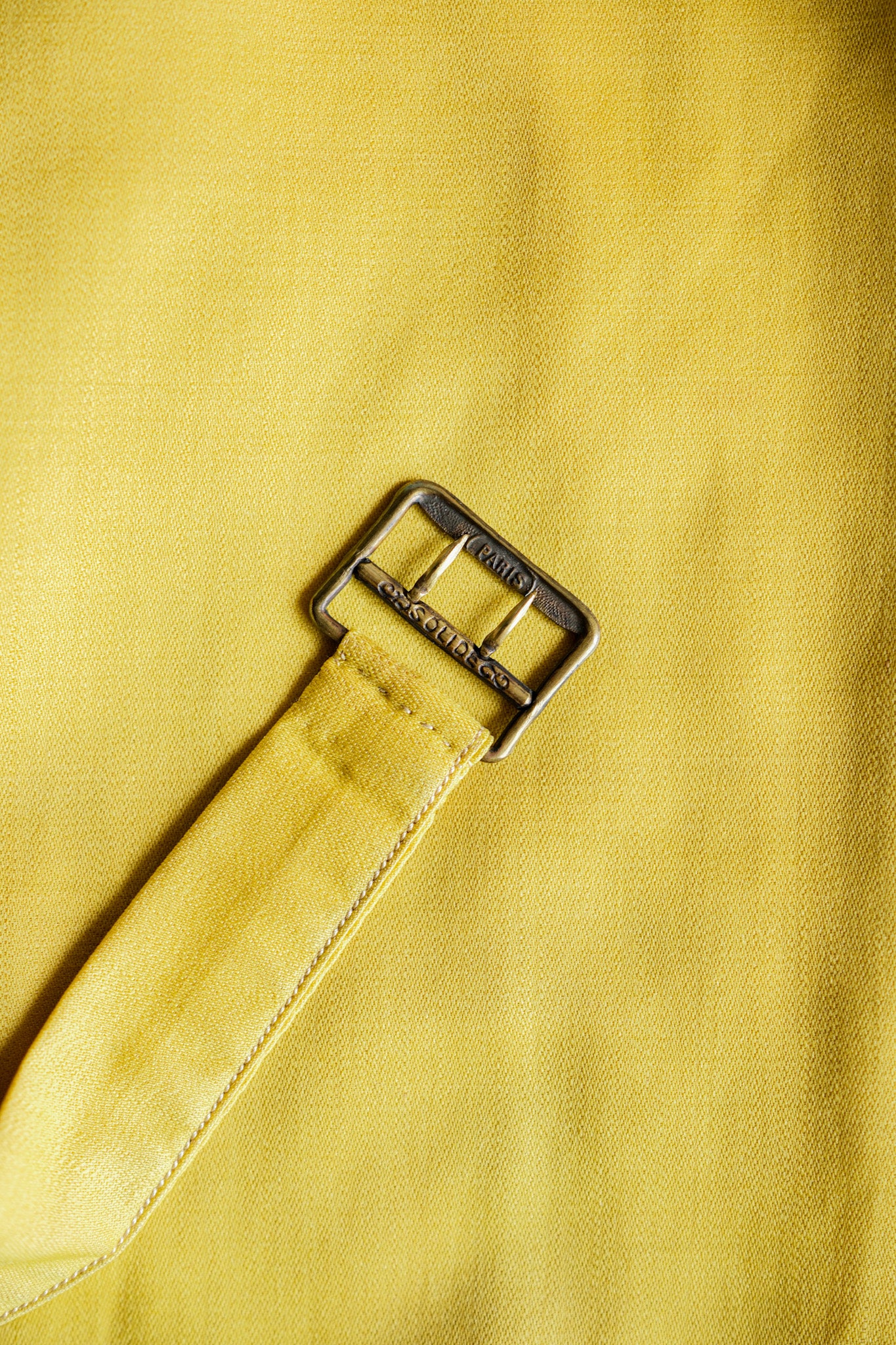 ［~40's］British Vintage Yellow Wool Waistcoat "Handmade"
