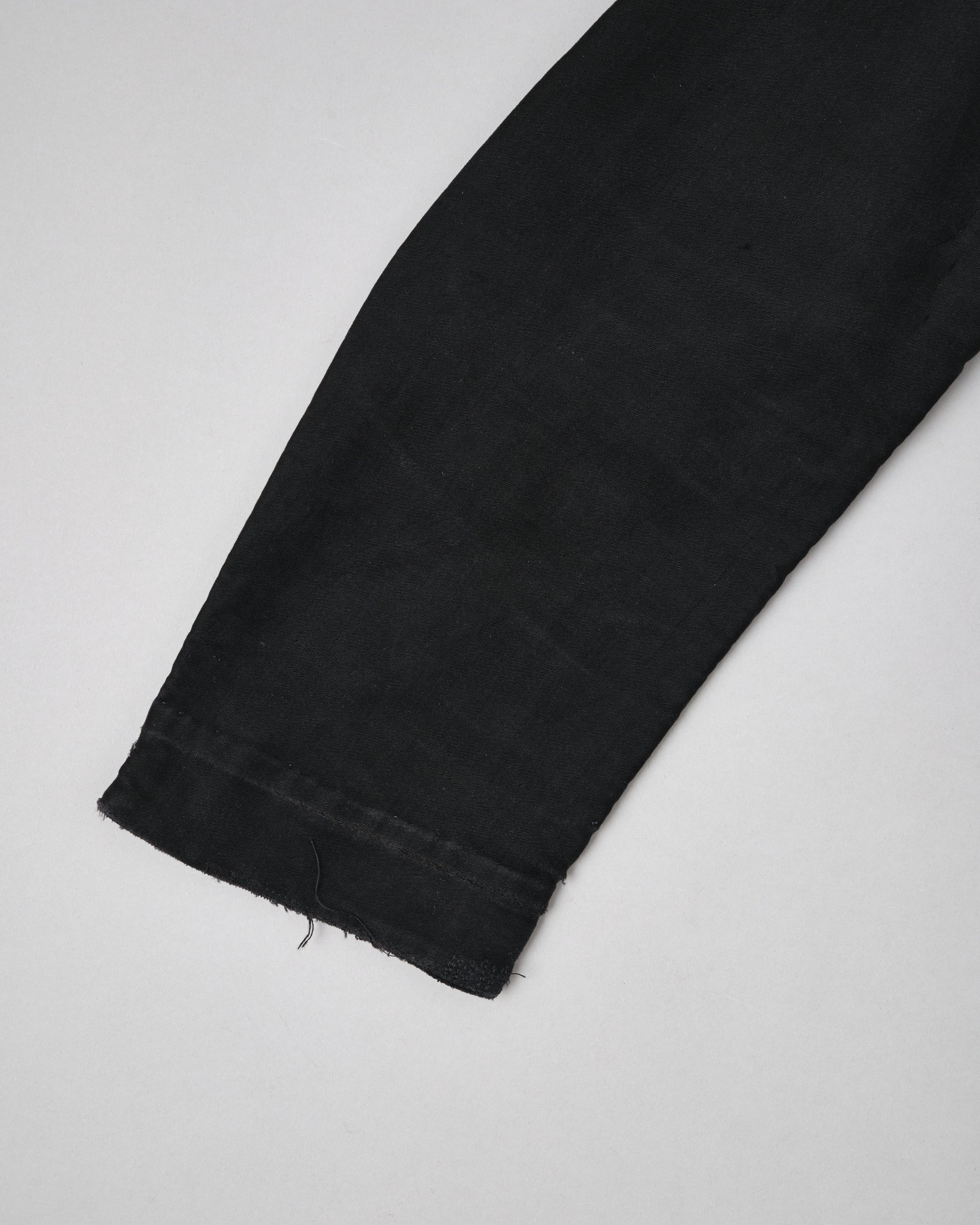 ［~30’s］French Vintage Black Moleskin Hunting Jacket "Homemade"