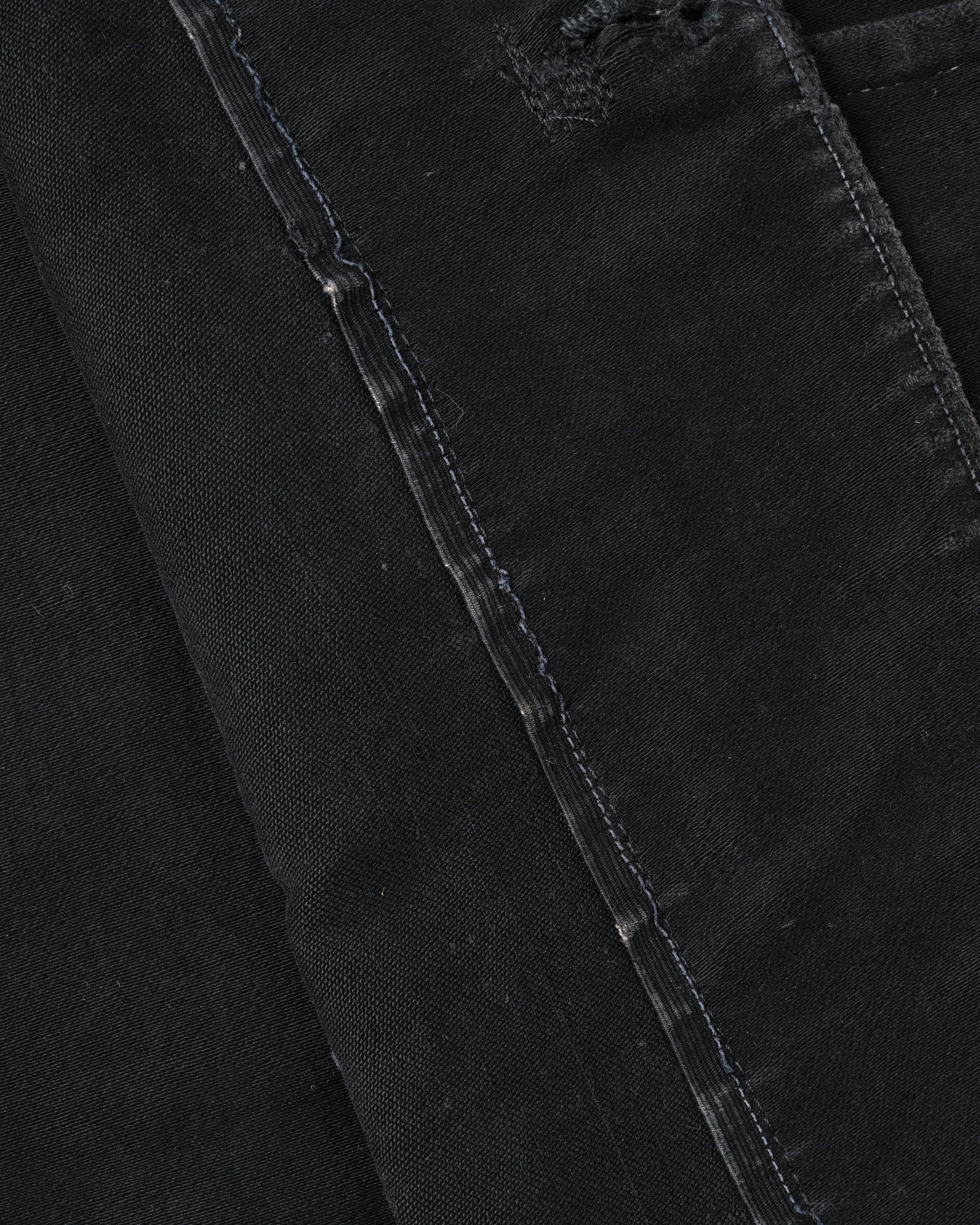 ［~30’s］French Vintage Black Moleskin Hunting Jacket "Homemade"
