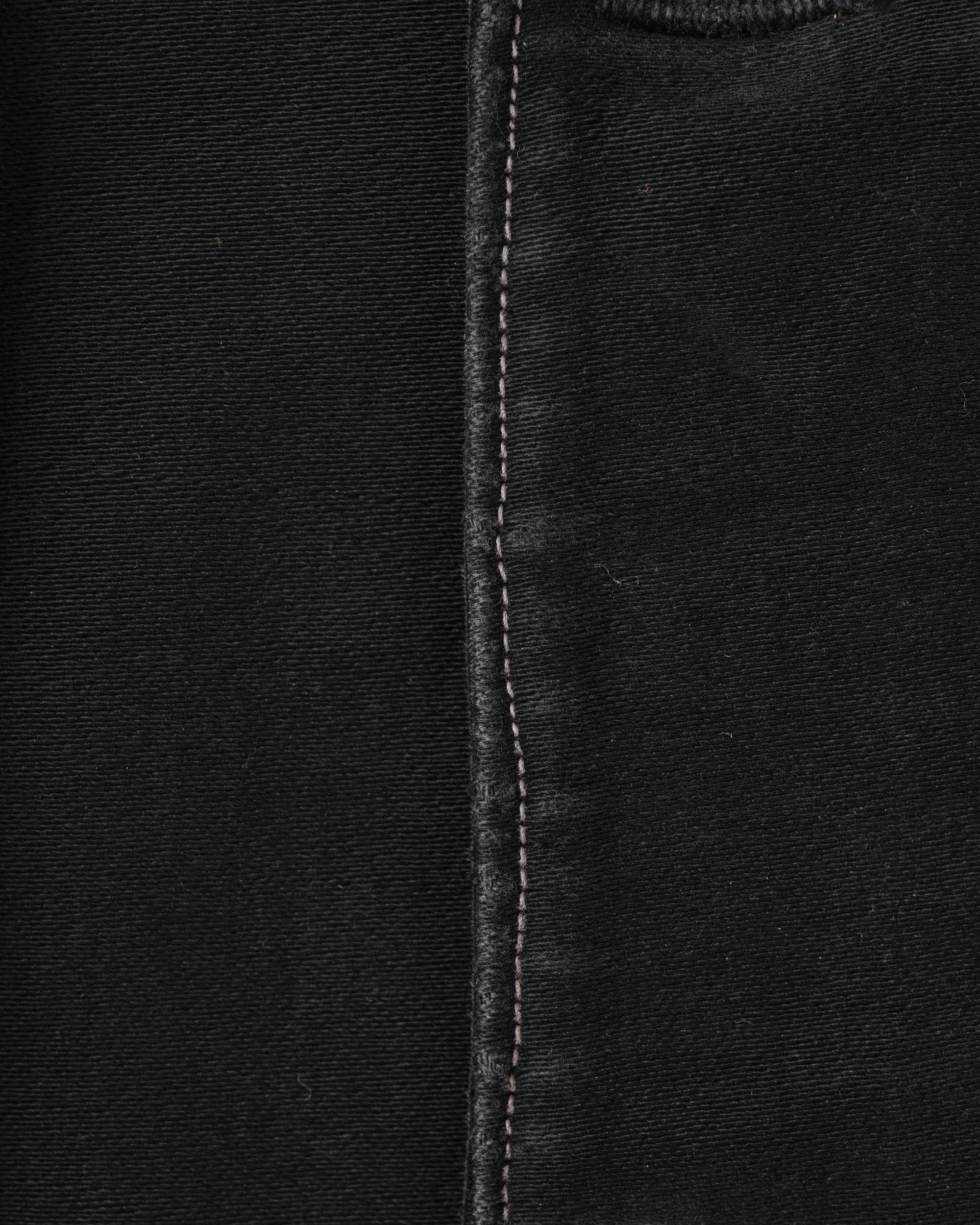 ［~30’s］French Vintage Black Moleskin Hunting Jacket "Homemade"