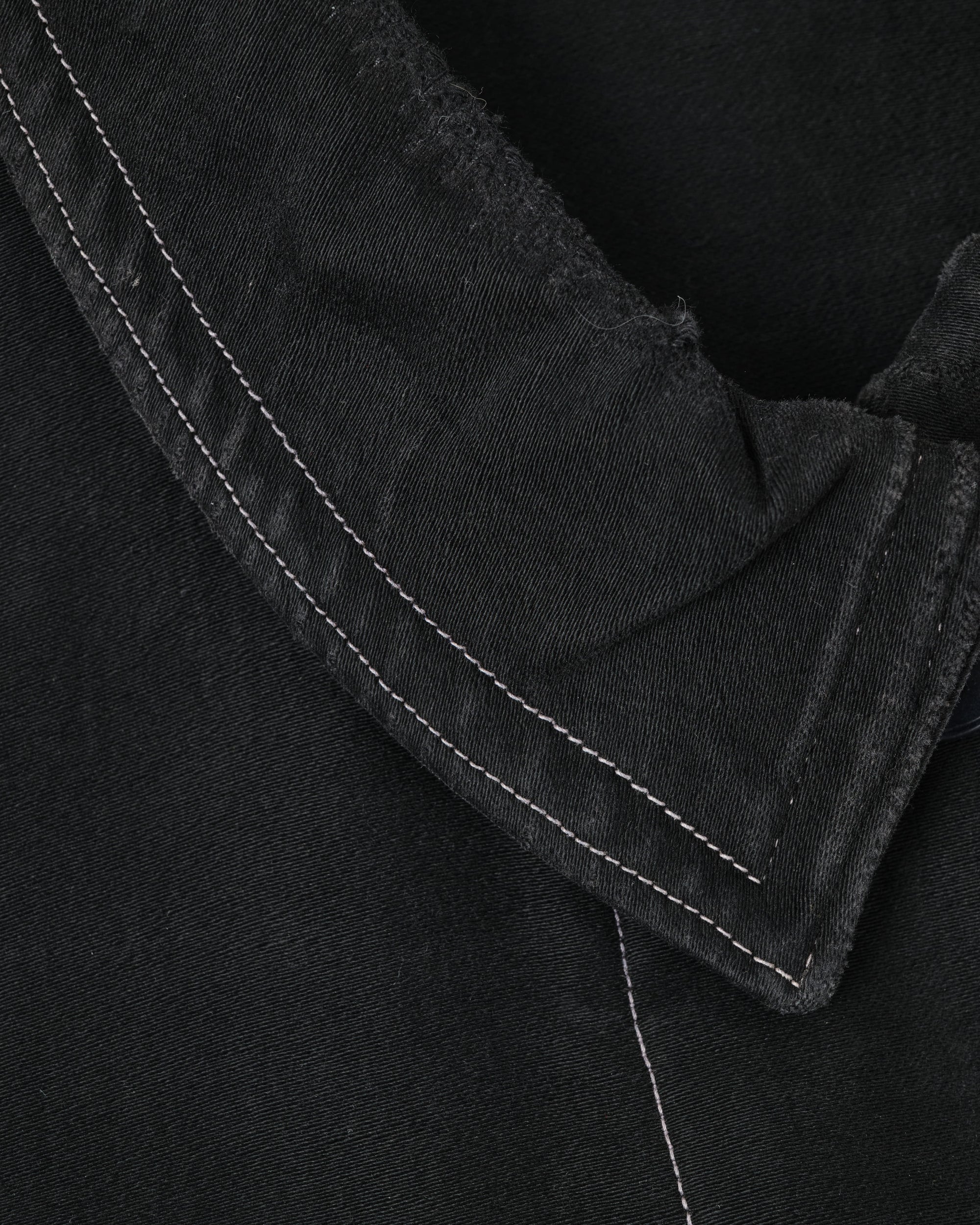 ［~30’s］French Vintage Black Moleskin Hunting Jacket "Homemade"