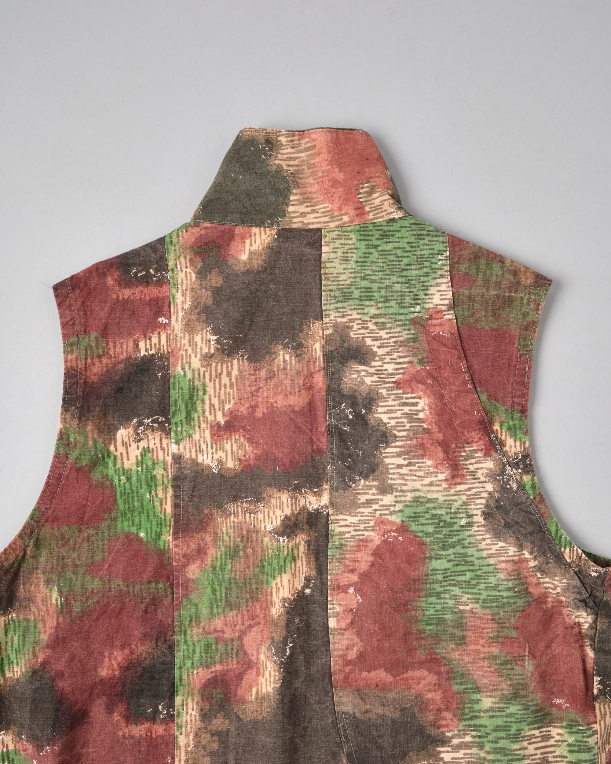 ［~60’s］Czechoslovakian Army Sumpfmuster Pattern Camouflage Zip Up Shooting Vest "Localmade"