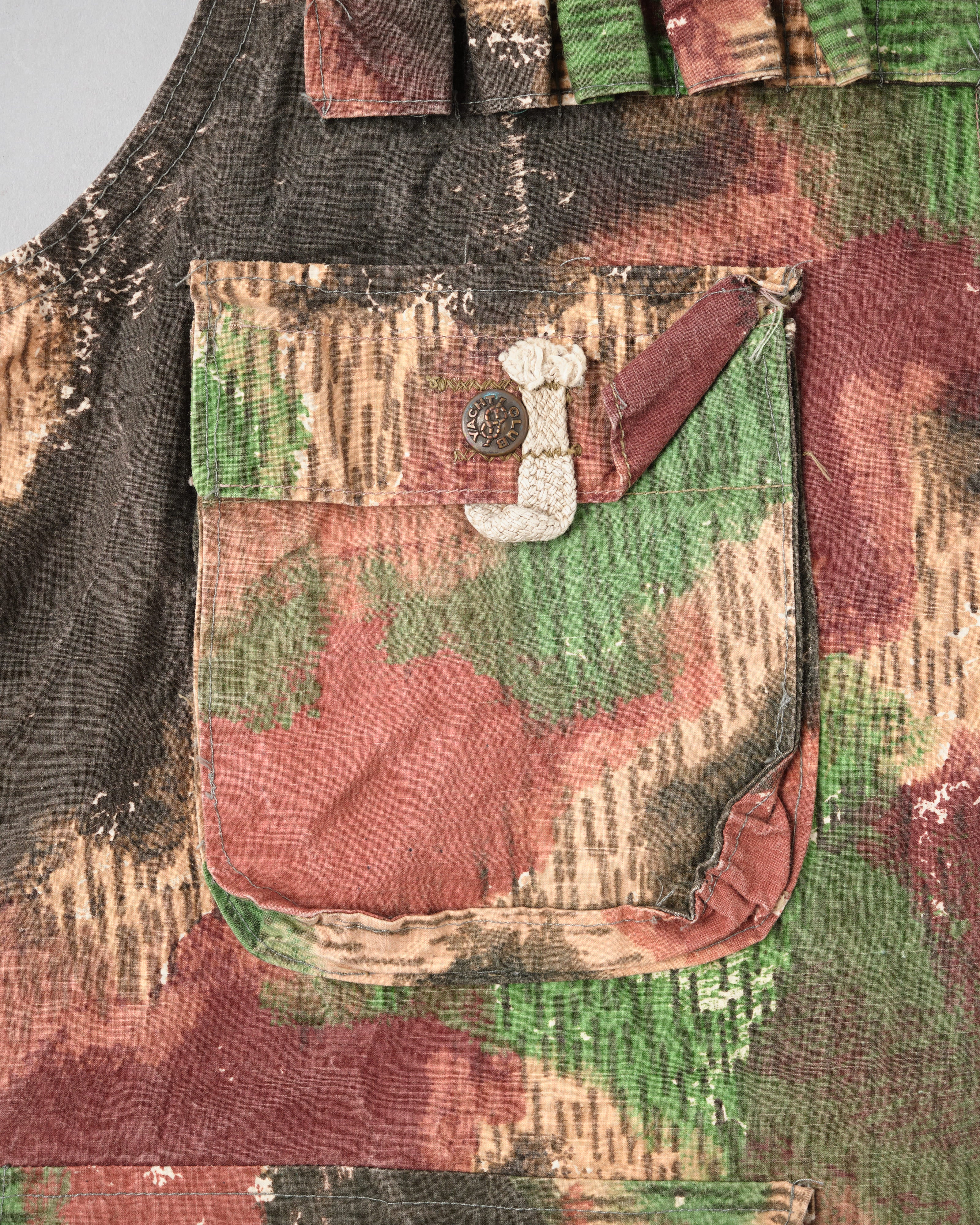 【~60’s】Czechoslovakian Army Sumpfmuster Pattern Camouflage Zip Up Shooting Vest "Localmade"
