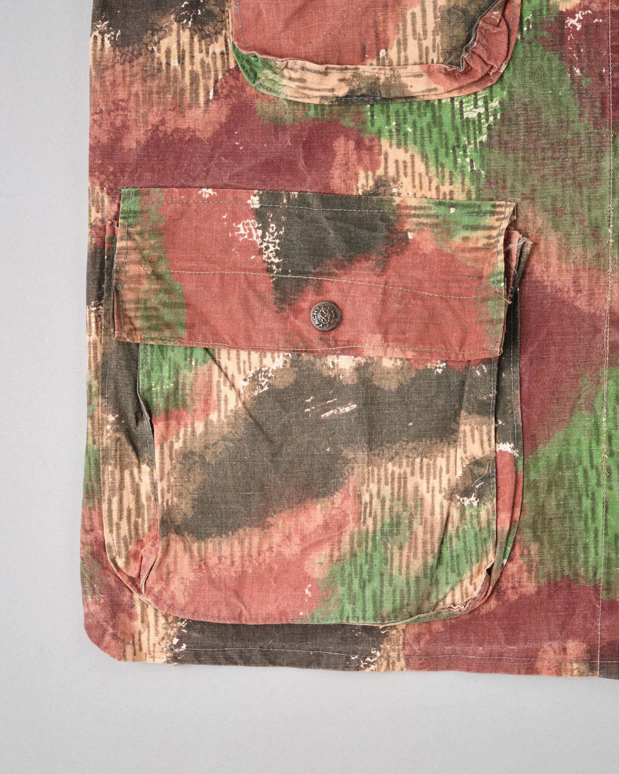 ［~60’s］Czechoslovakian Army Sumpfmuster Pattern Camouflage Zip Up Shooting Vest "Localmade"