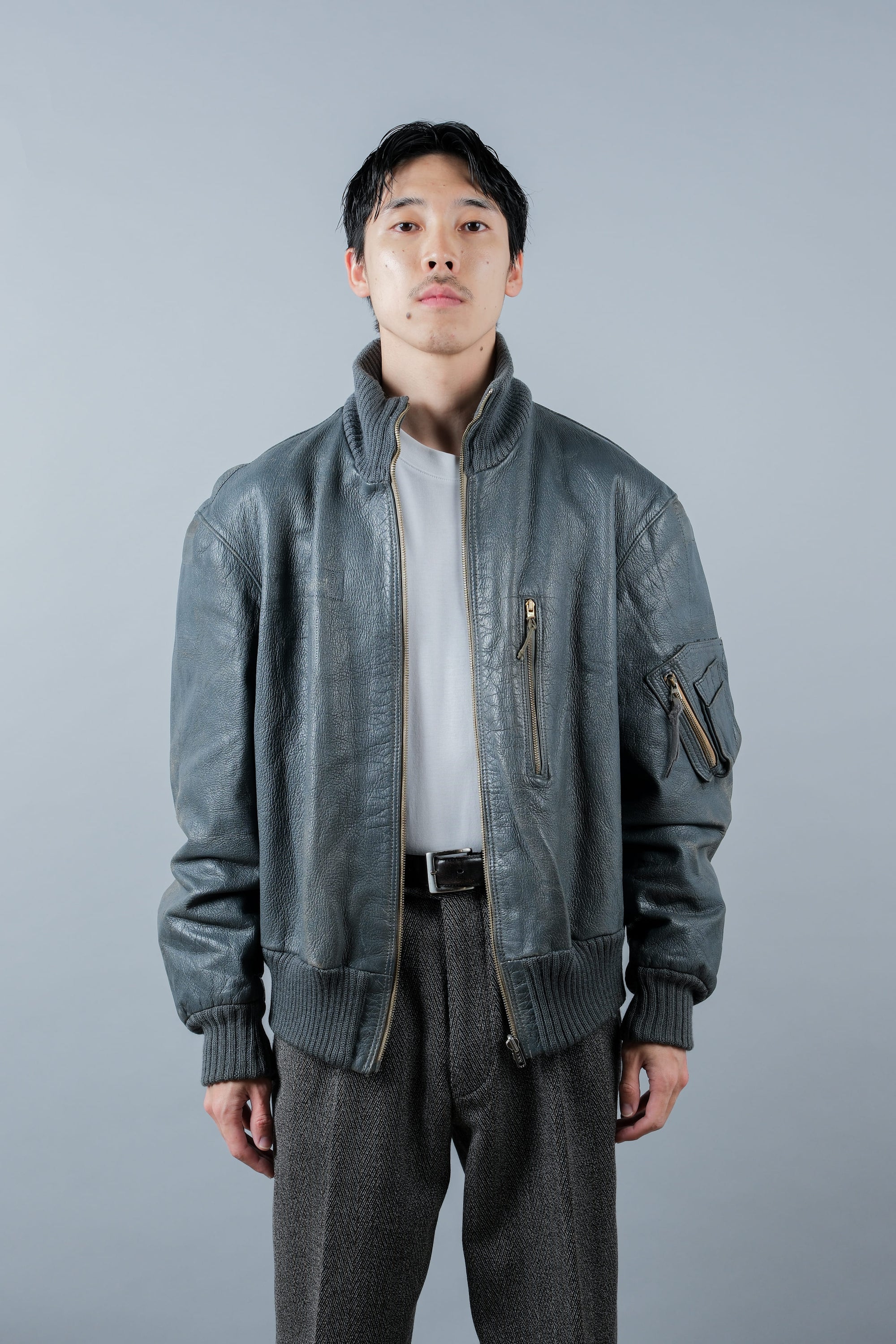【~70’s】West German Air Force Pilot Leather Jacket