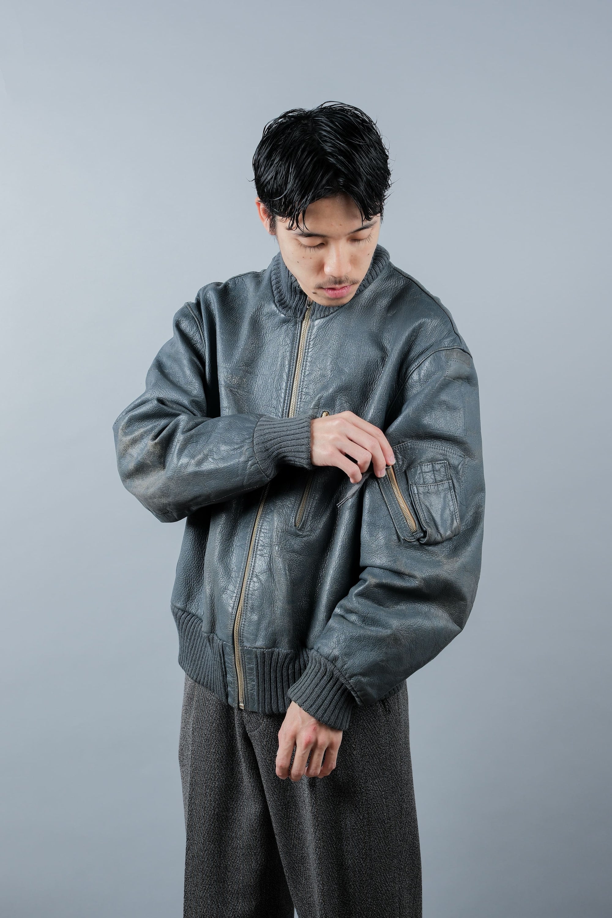 【~70’s】West German Air Force Pilot Leather Jacket