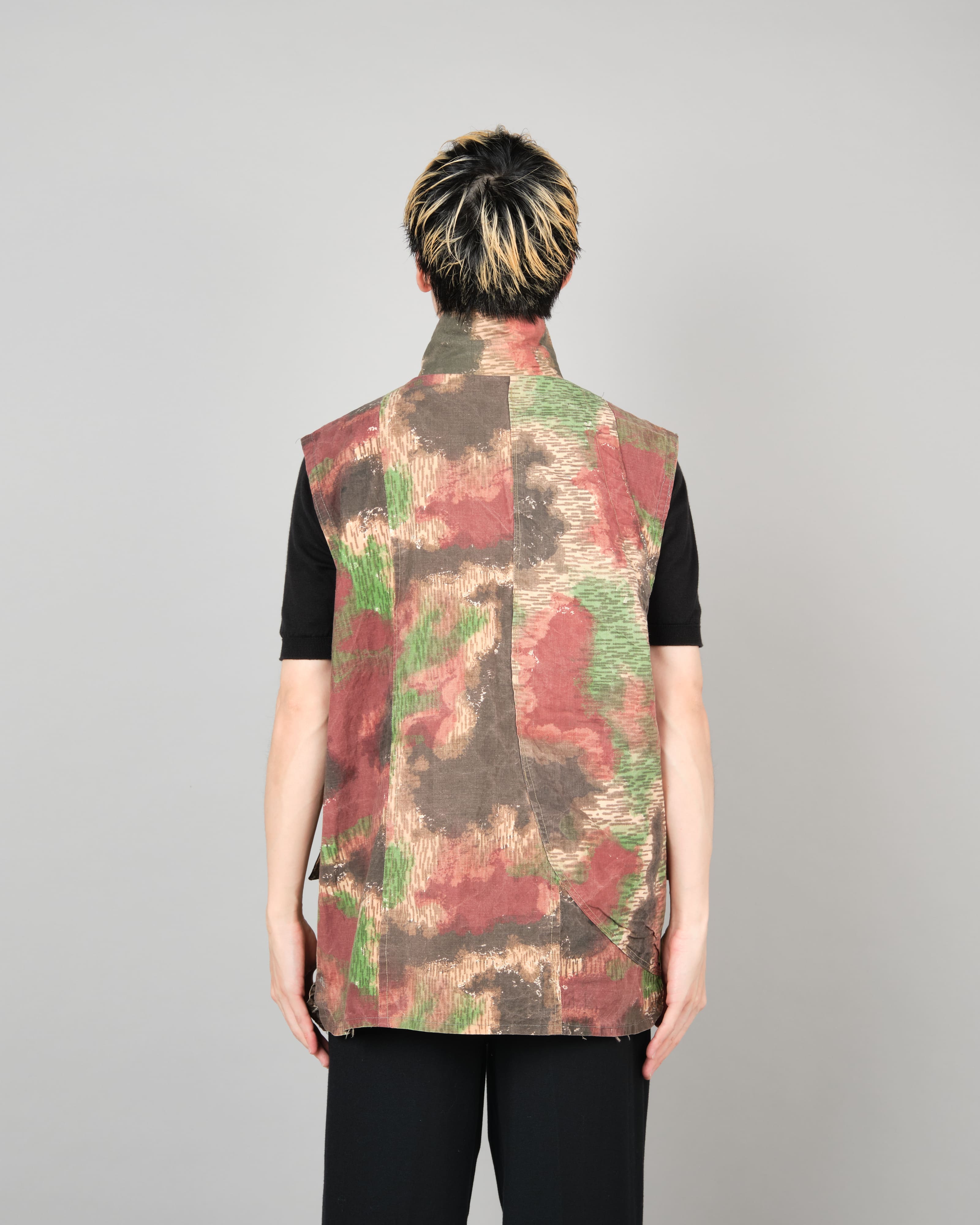 【~60’s】Czechoslovakian Army Sumpfmuster Pattern Camouflage Zip Up Shooting Vest "Localmade"
