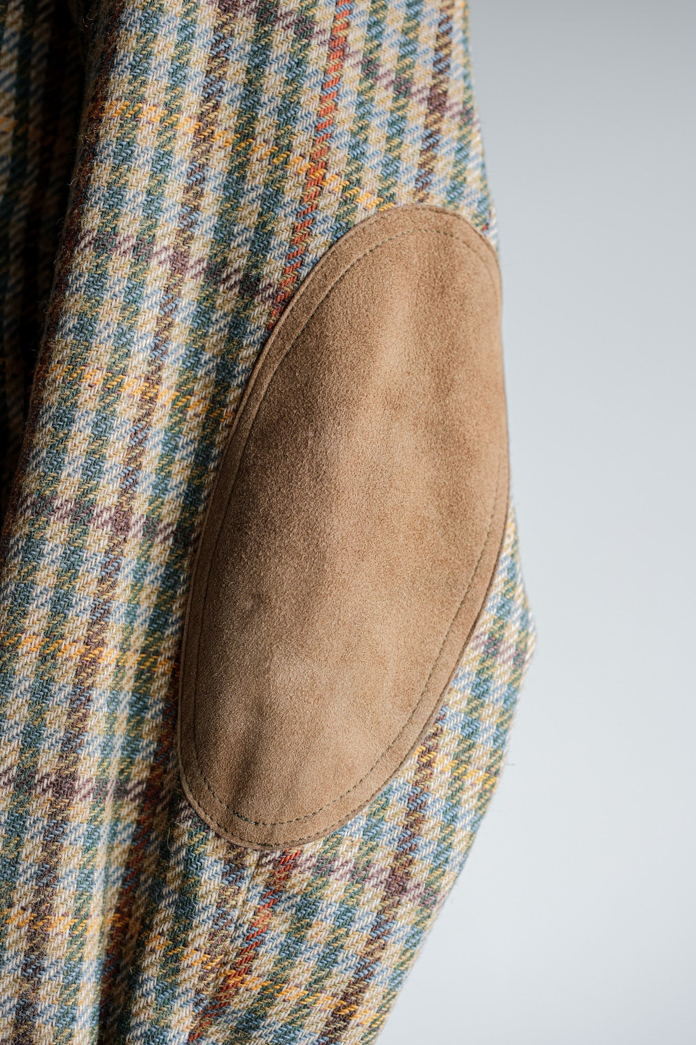 ［~60's］British Vintage Raglan Sleeve Wool Plaid Blouson
