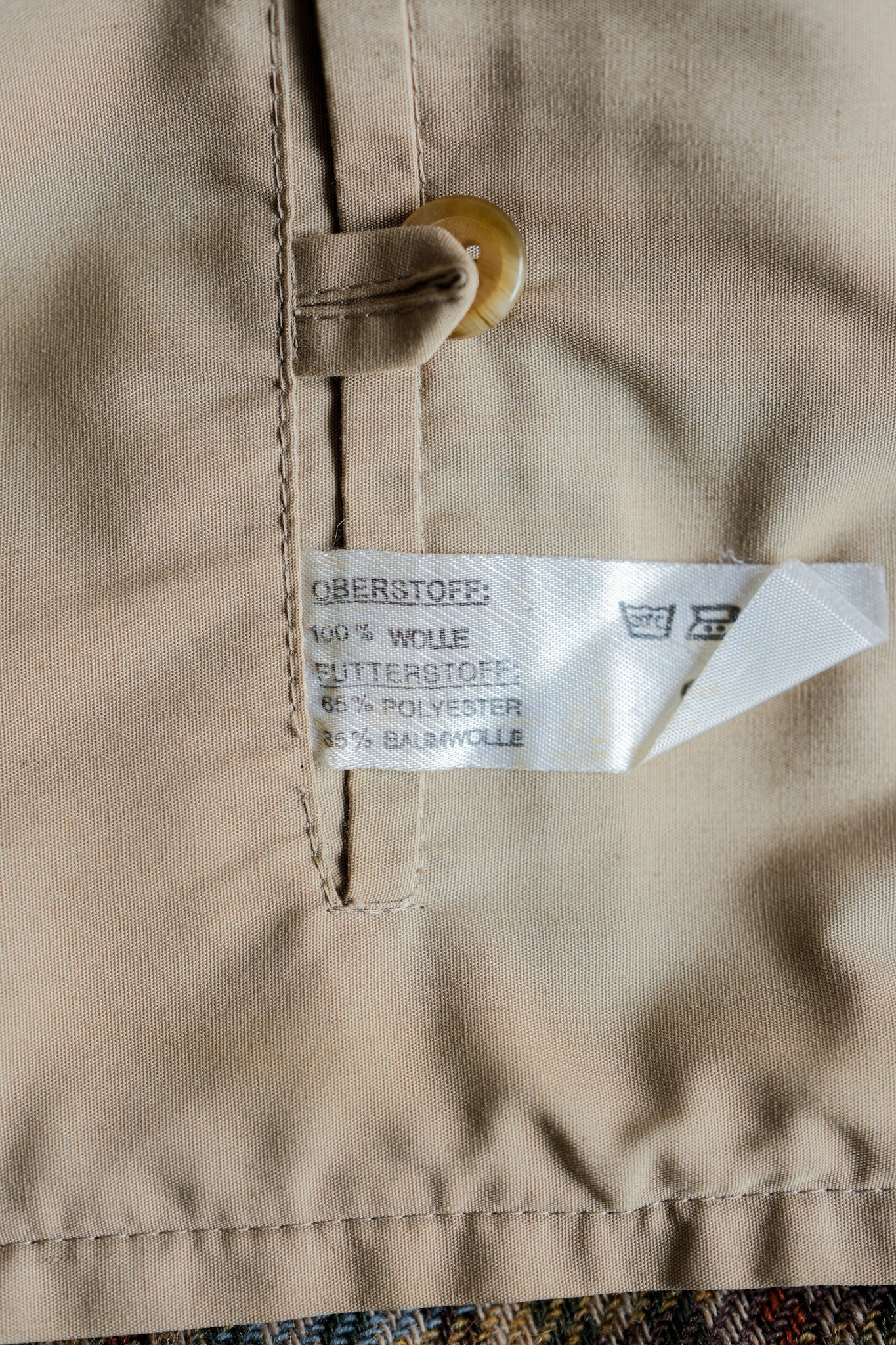 ［~60's］British Vintage Raglan Sleeve Wool Plaid Blouson