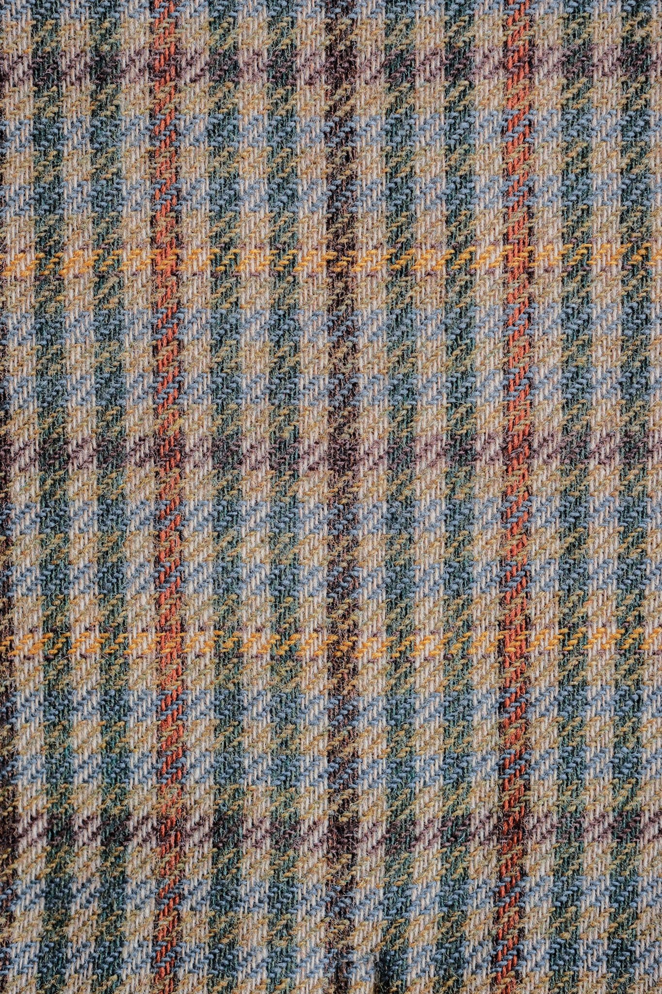 ［~60's］British Vintage Raglan Sleeve Wool Plaid Blouson