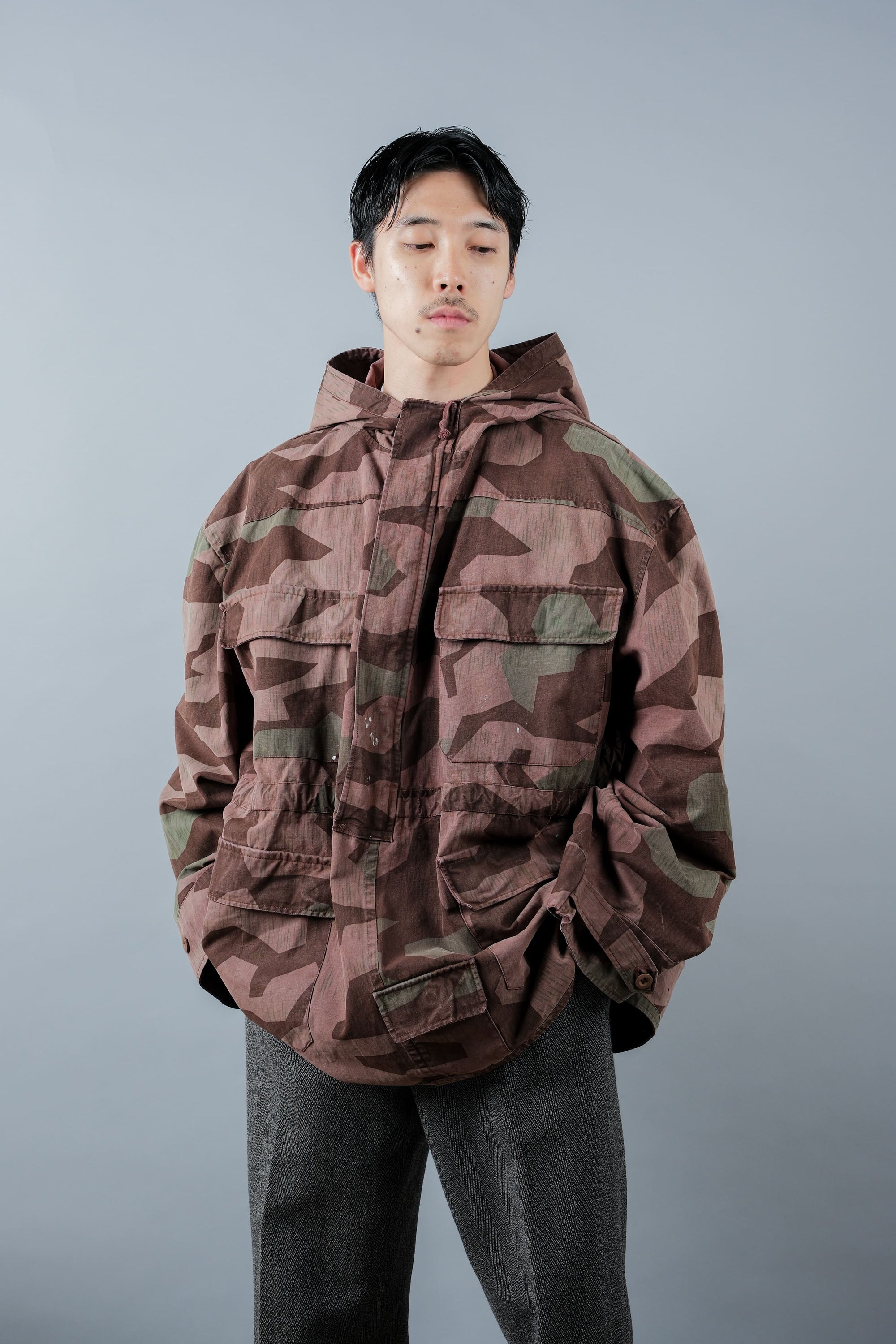 ［~60's］German Vintage Splinter Pattern Camouflage Smock