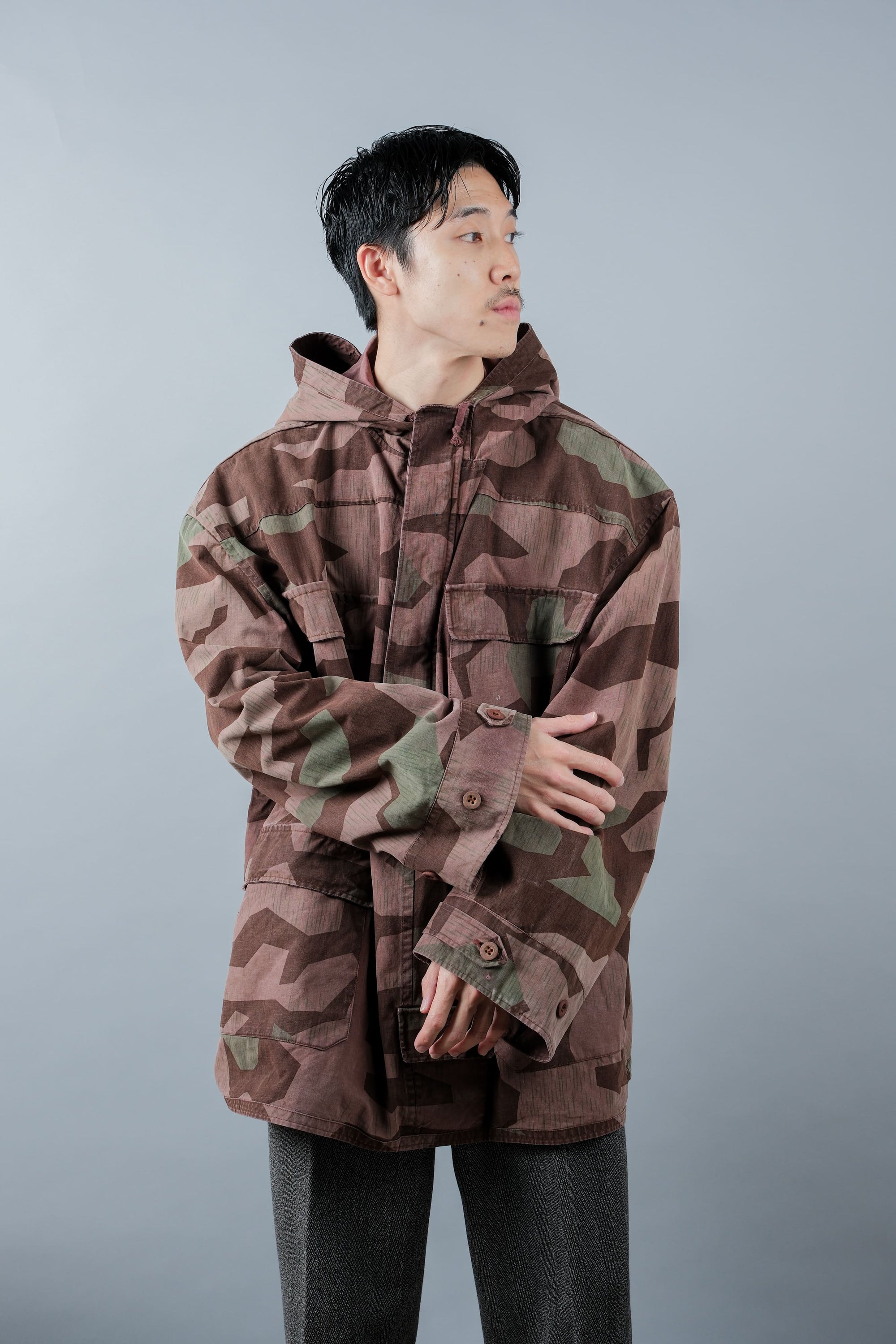 ［~60's］German Vintage Splinter Pattern Camouflage Smock