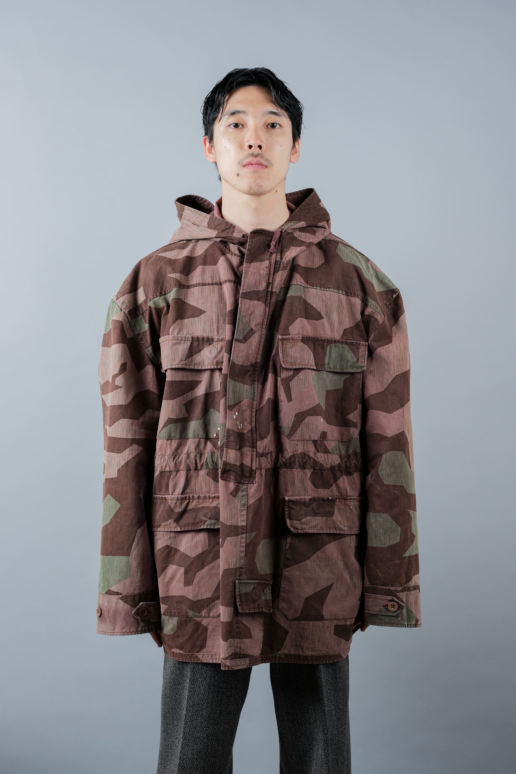 ［~60's］German Vintage Splinter Pattern Camouflage Smock