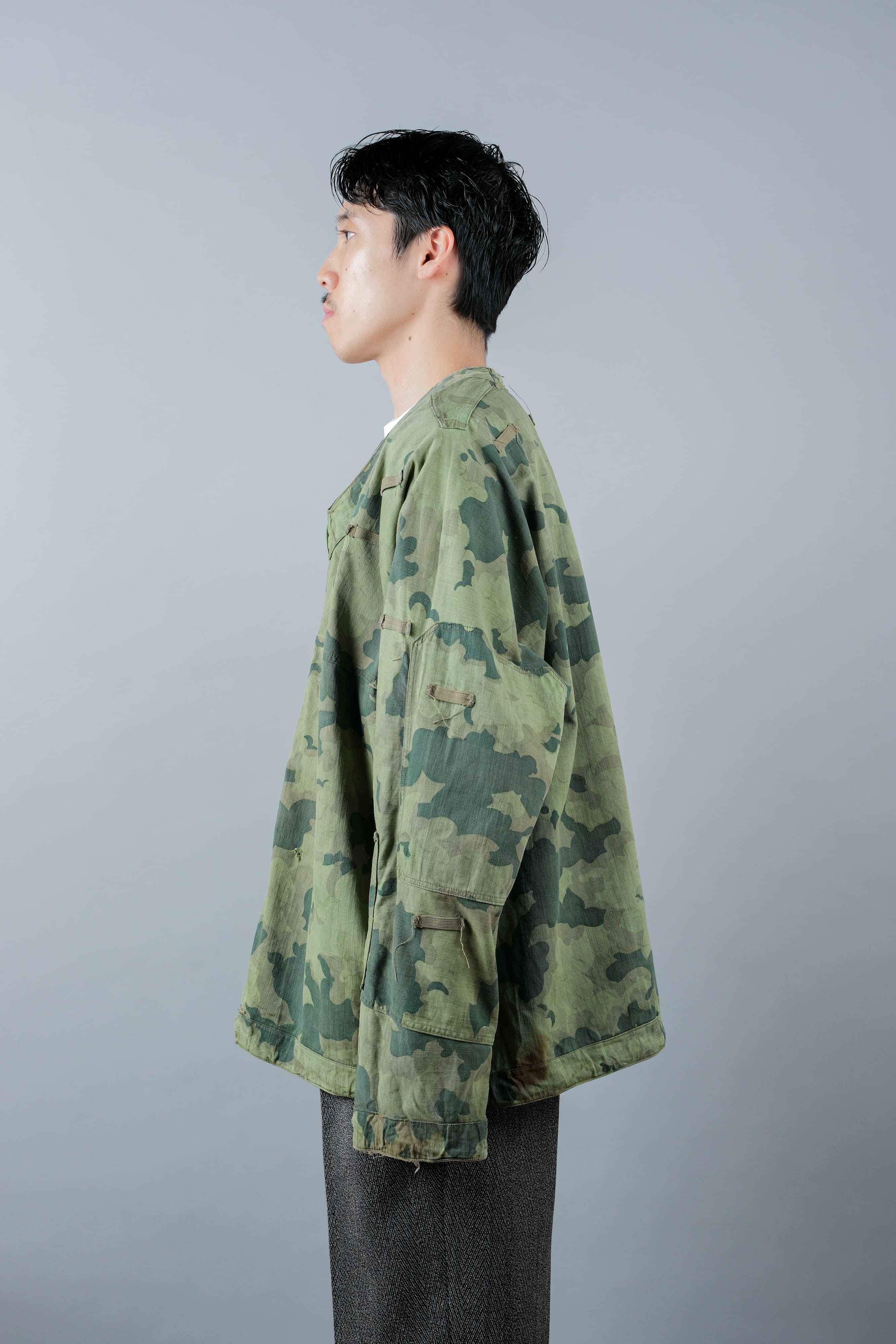 [~ 50's] Czechoslovakian Army Clouds Camouflage Reversible Smock "Modified"