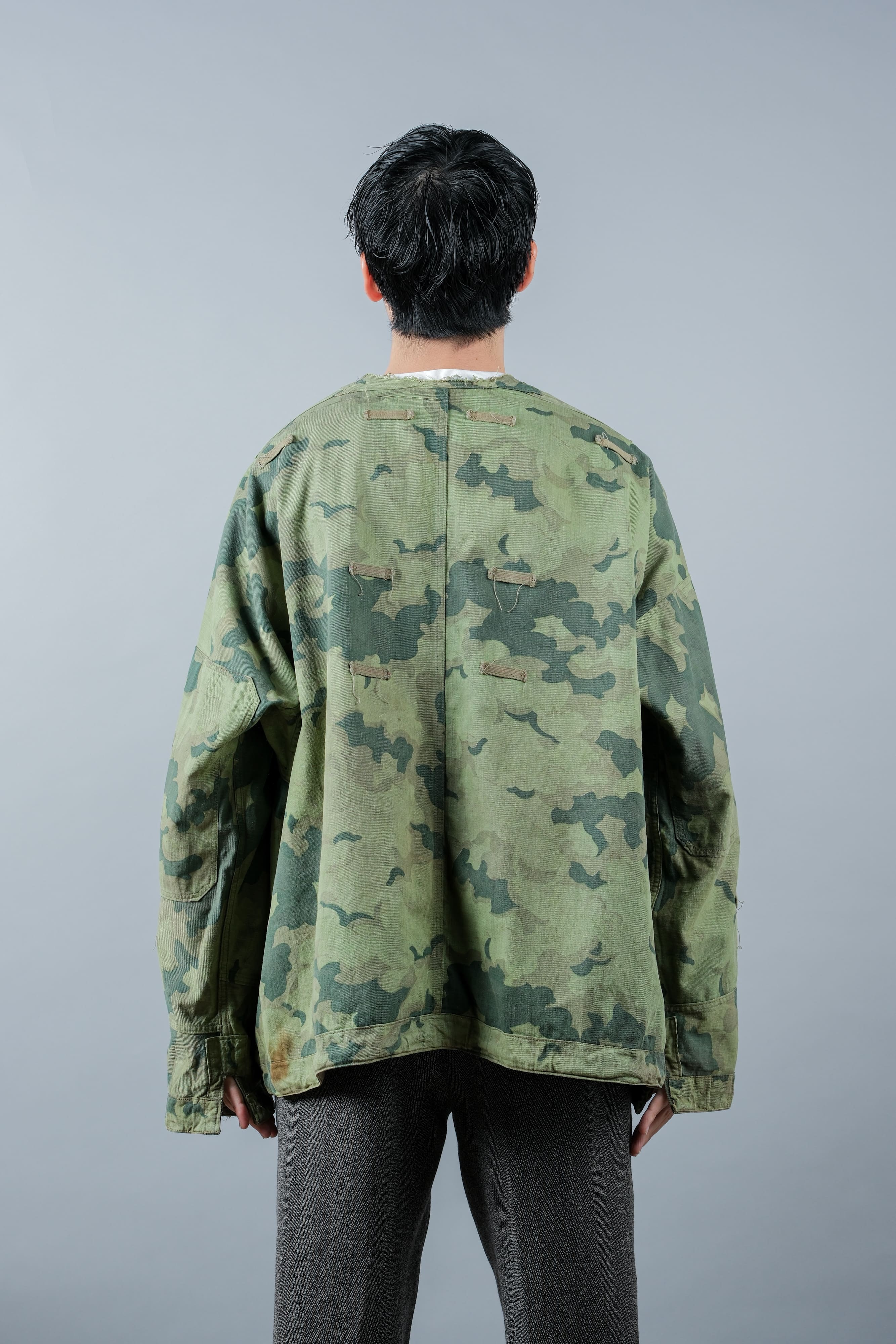 [~ 50's] Czechoslovakian Army Clouds Camouflage Reversible Smock "Modified"